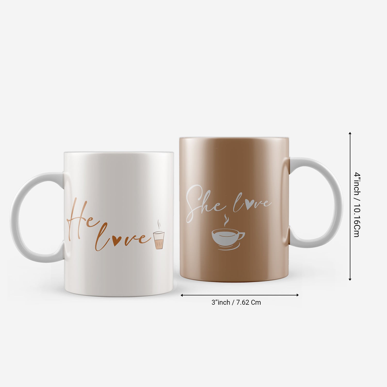 She Love - He Love Valentine Love Theme Ceramic Coffee/Tea Mugs 3