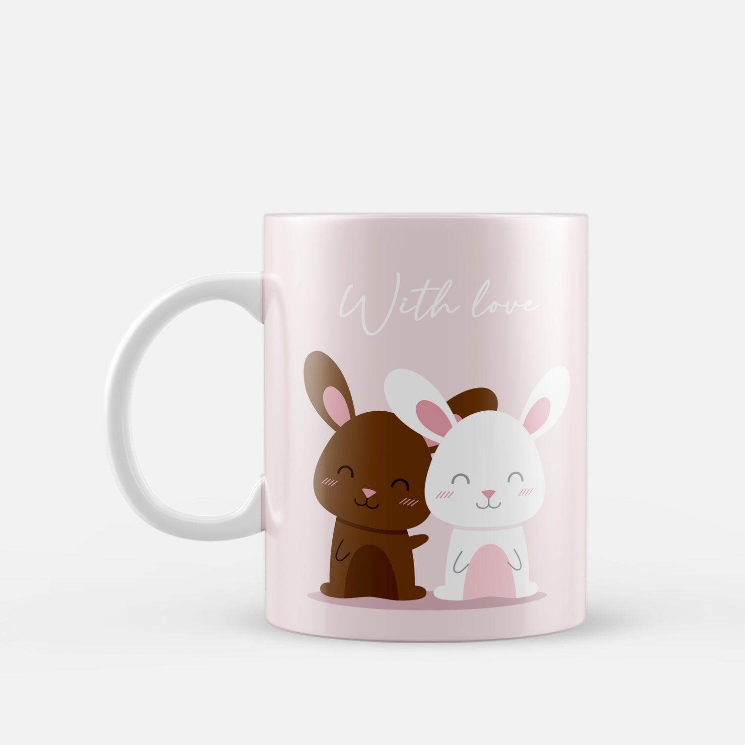 with Love Bunny Valentine Love theme Ceramic Coffee Mug 2