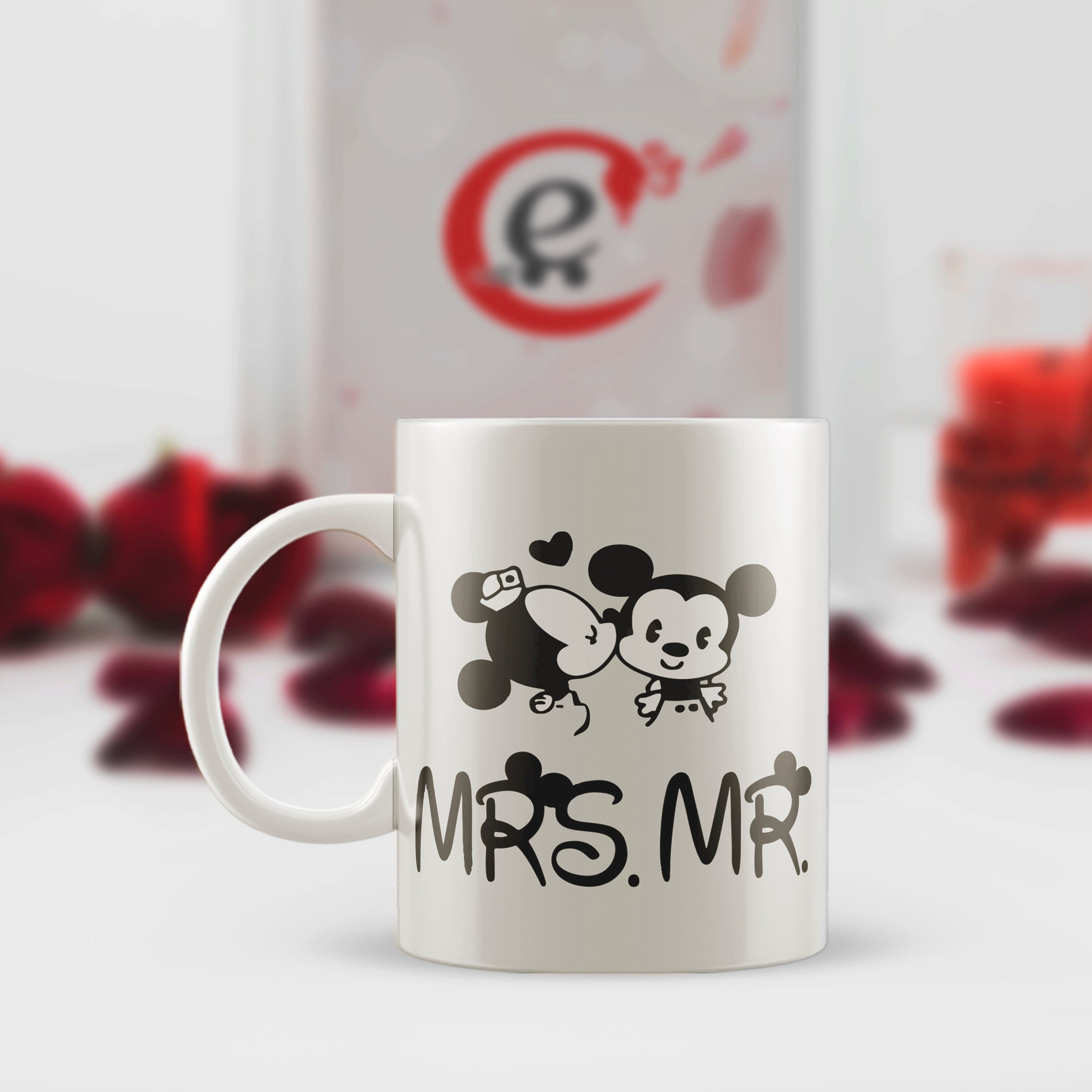 Mr and Mrs Valentine Love theme Ceramic Coffee Mug