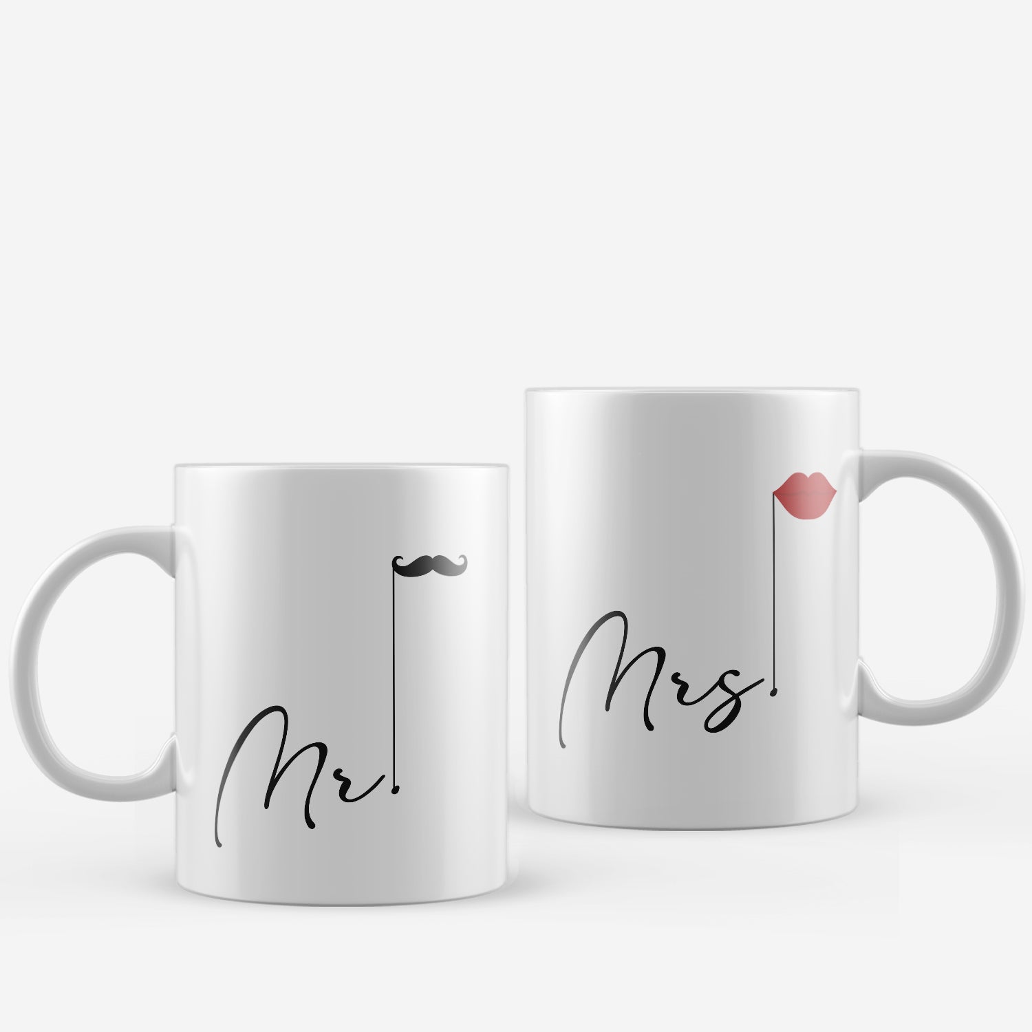 Mrs and Mr Valentine Love theme Ceramic Coffee Mugs 2