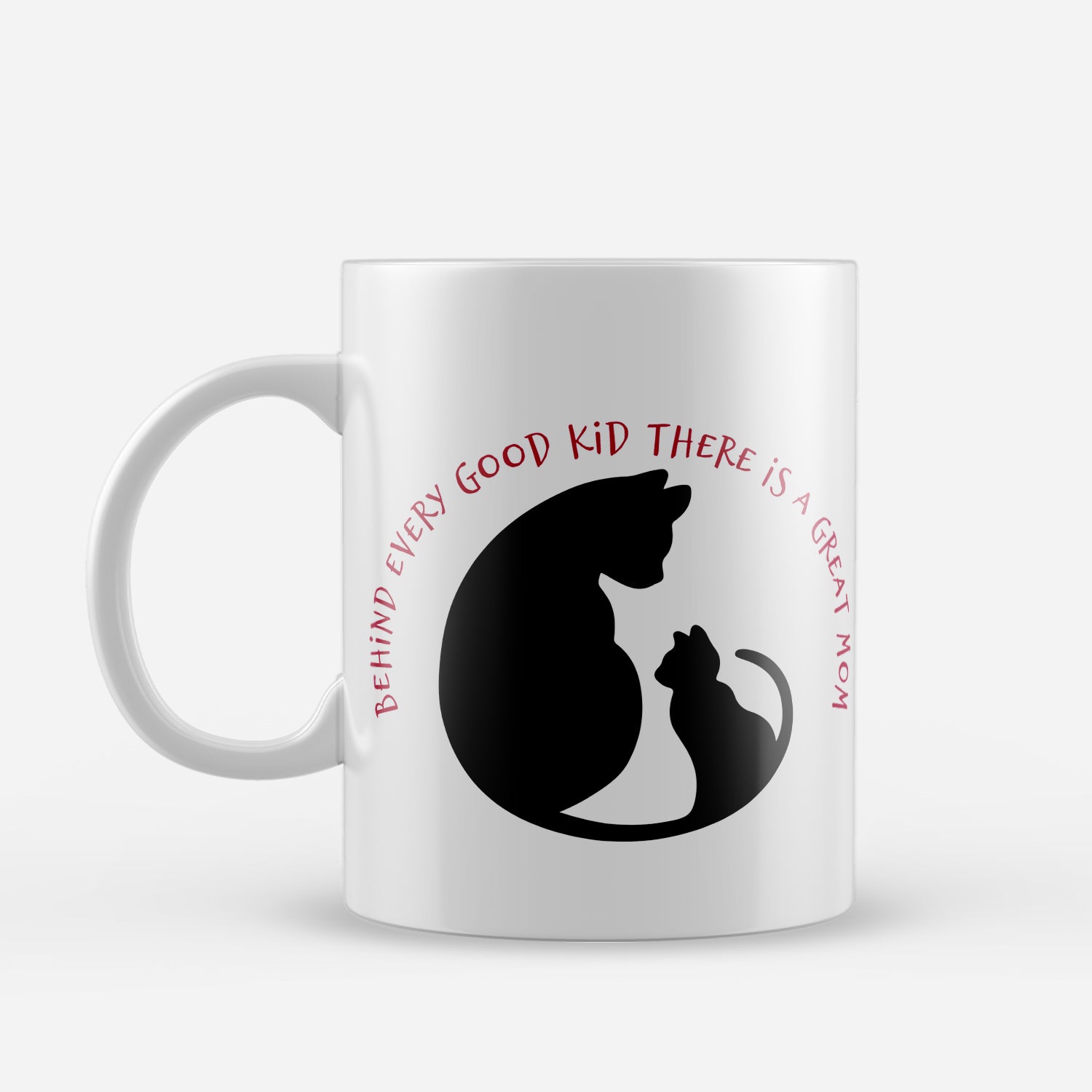 "Behind every good kid there is a great mom" Mother's Day theme Ceramic Coffee Mugs 2