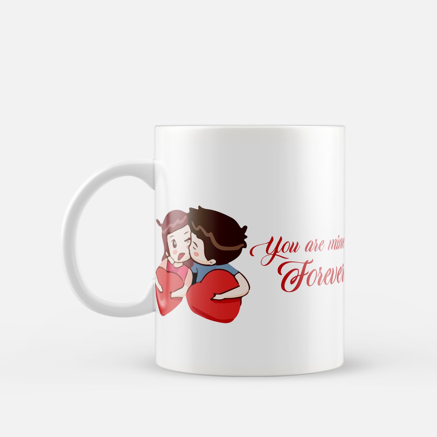 "You are Mine Forever" Valentine Love theme Ceramic Coffee Mugs 2