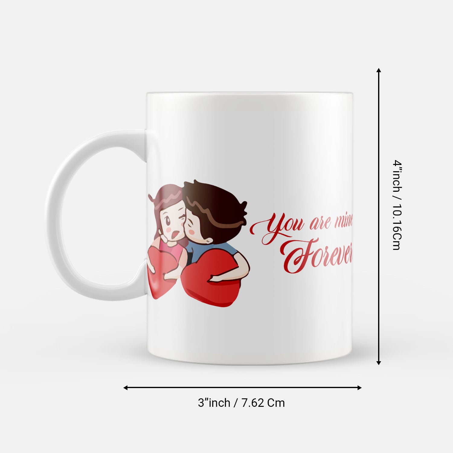 "You are Mine Forever" Valentine Love theme Ceramic Coffee Mugs 3