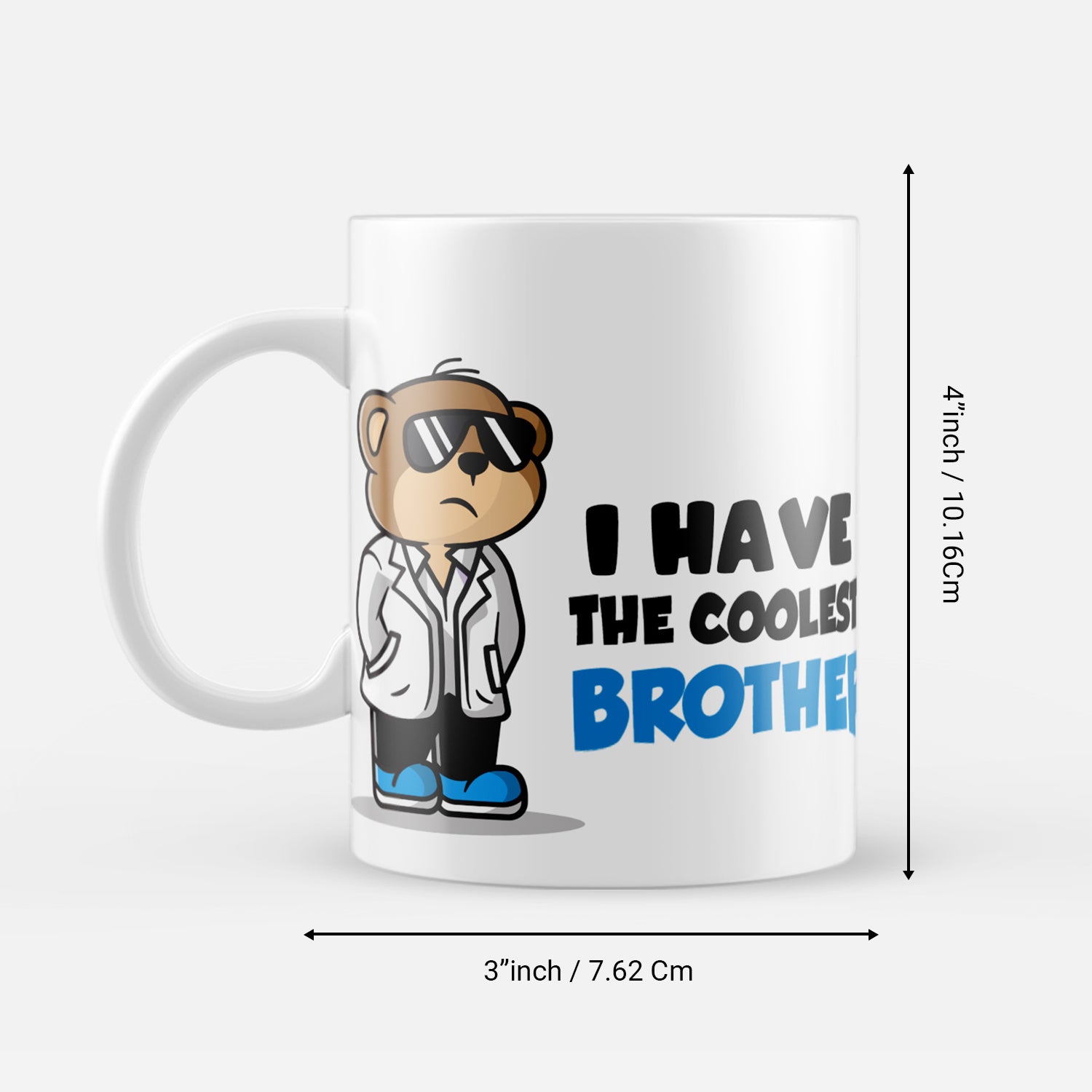 "I have Coolest Brother" Ceramic Coffee/Tea Mug 3