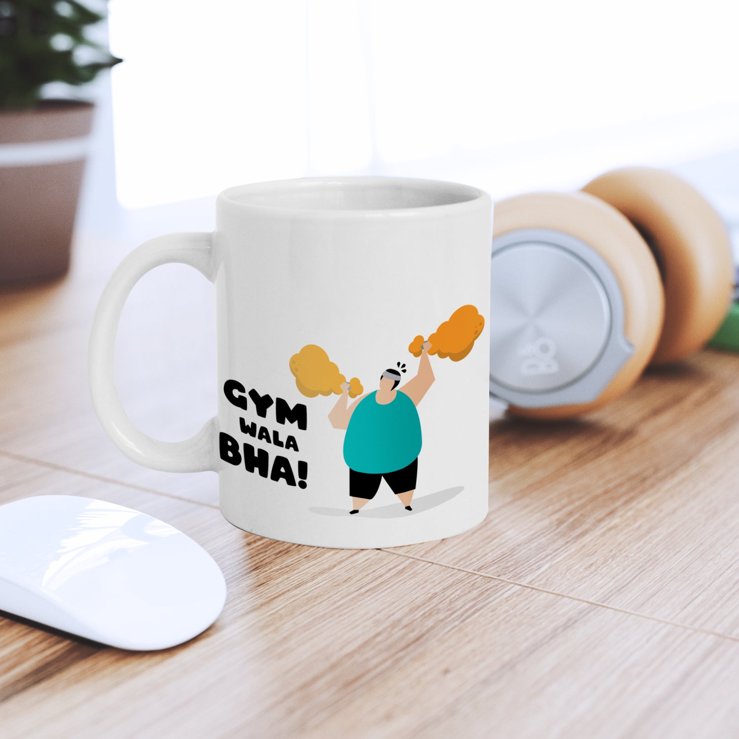 "Gym Wala Bhai" Brother Ceramic Coffee/Tea Mug