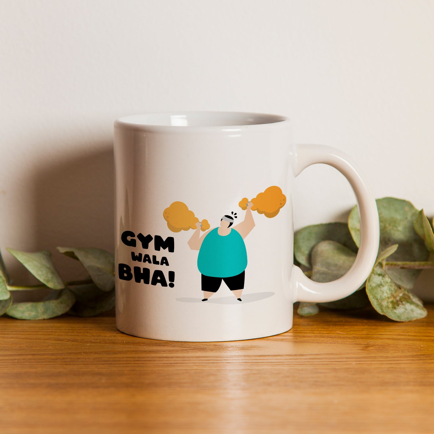 "Gym Wala Bhai" Brother Ceramic Coffee/Tea Mug 1