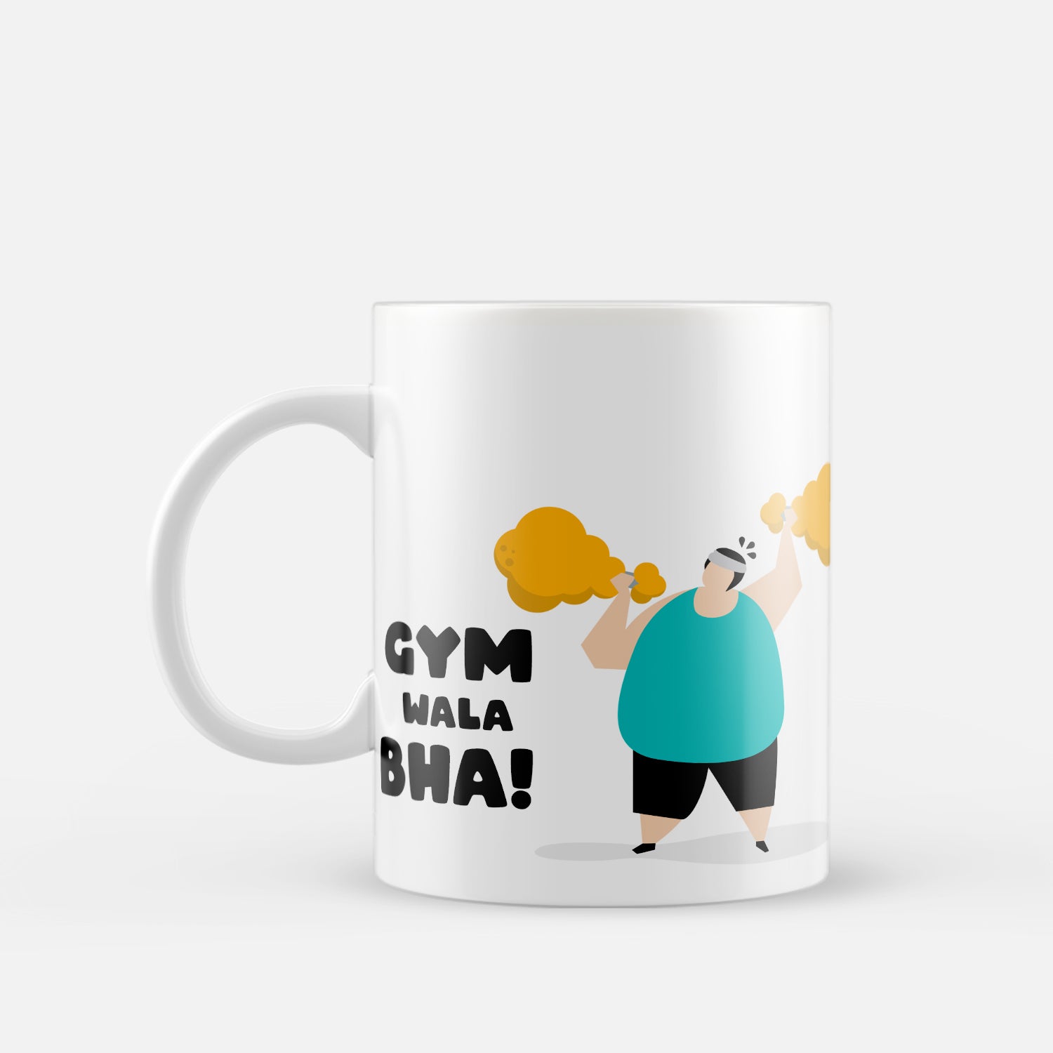 "Gym Wala Bhai" Brother Ceramic Coffee/Tea Mug 2