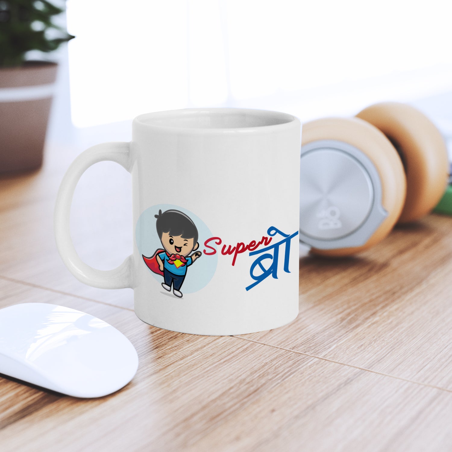 "Super Bro" Brother Rakhi Theme Ceramic Coffee/Tea Mug