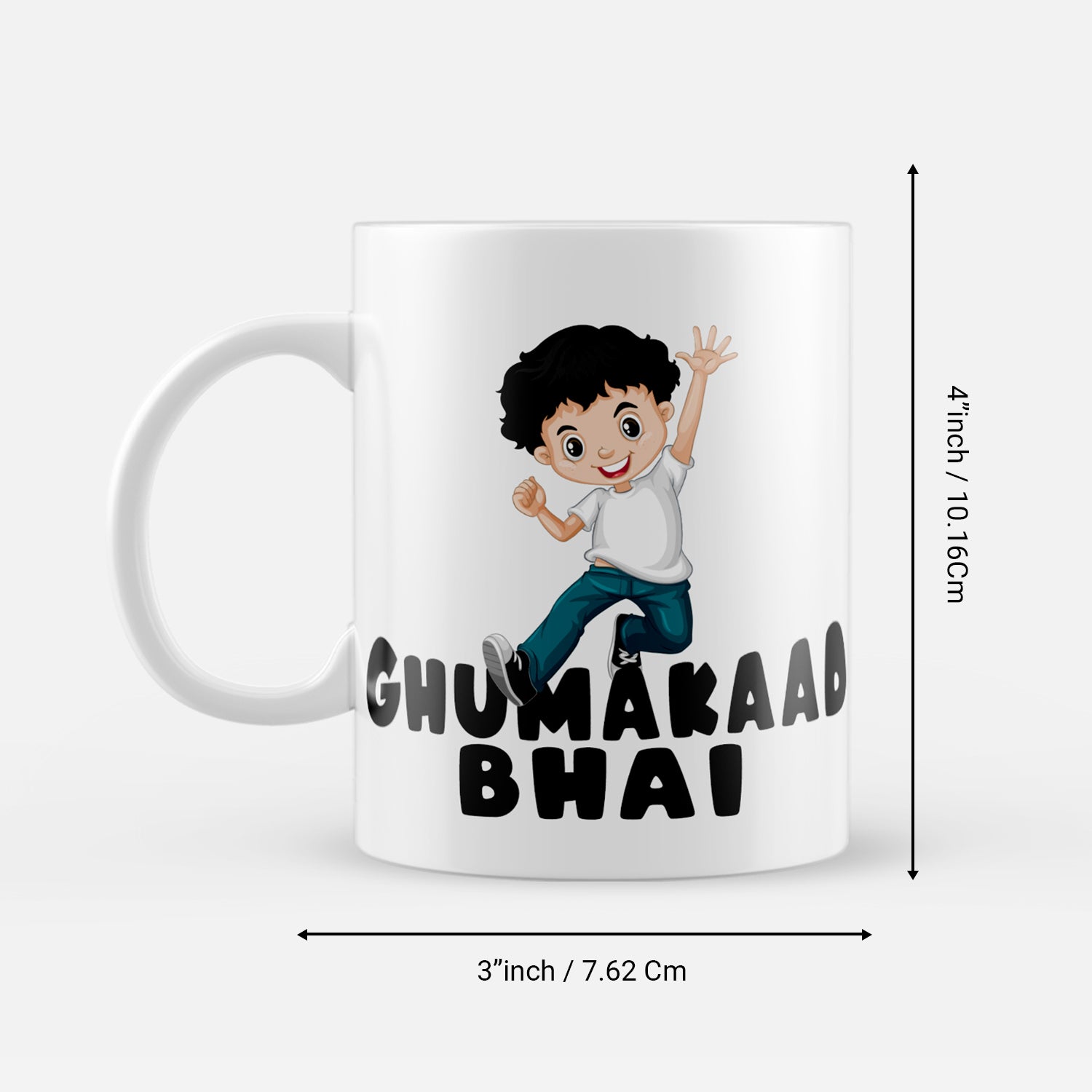 "Ghumakad Bhai" Brother Ceramic Coffee/Tea Mug 3