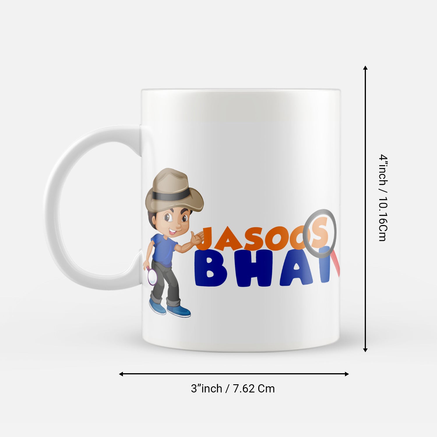 "Jasoos Bhai" Brother Gift Ceramic Coffee/Tea Mug 3
