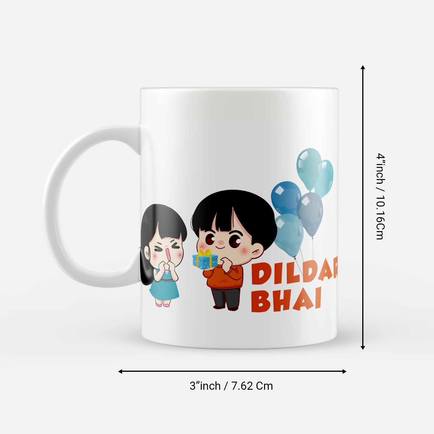 "Dildar Bhai" Brother Ceramic Coffee/Tea Mug 3