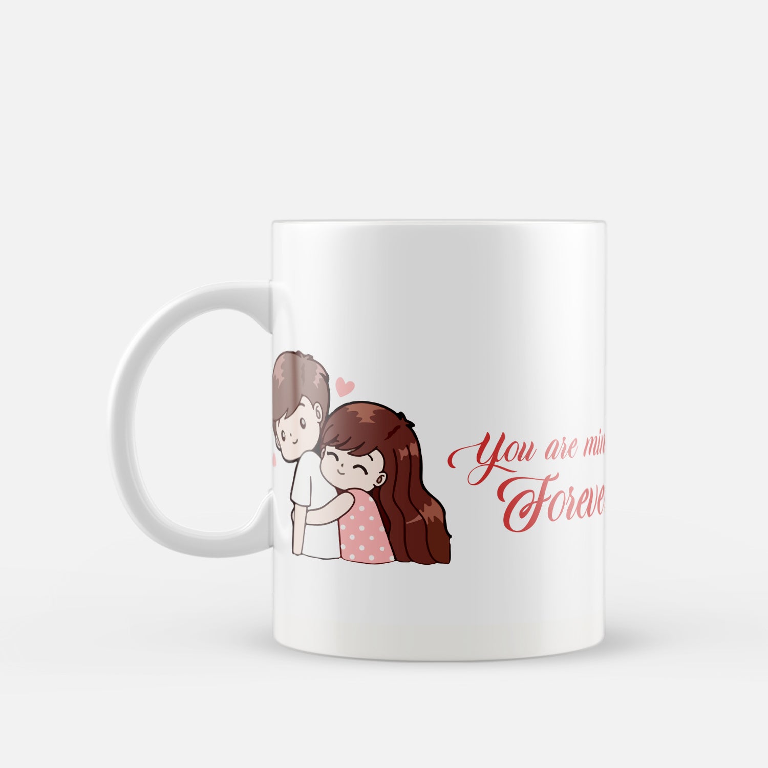 "You are mine Forever" Valentine Love theme Ceramic Coffee Mug 2