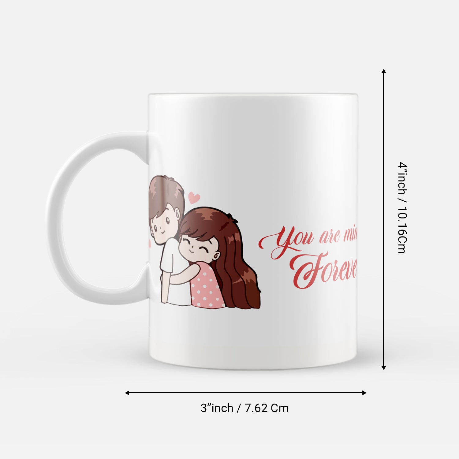 "You are mine Forever" Valentine Love theme Ceramic Coffee Mug 3