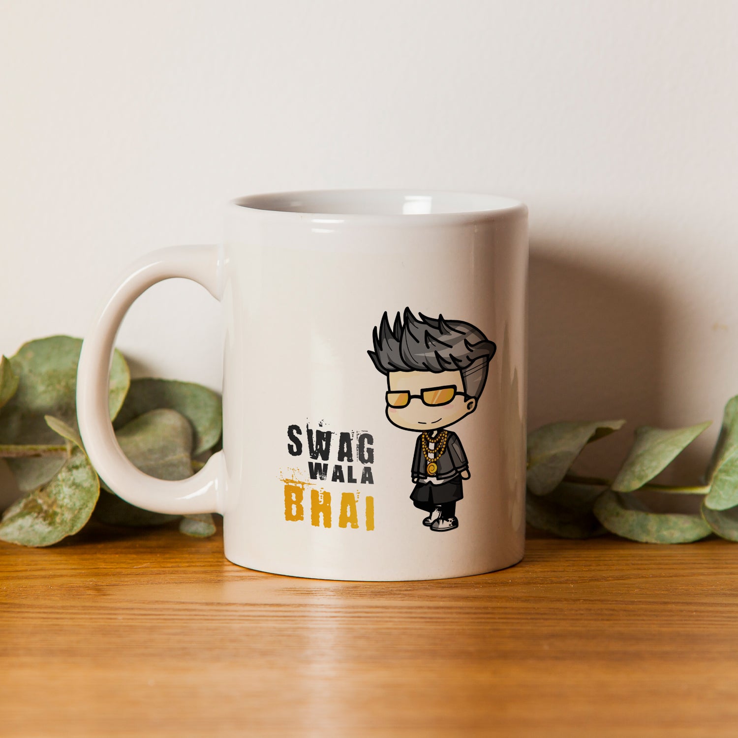 "Swag wala Bhai" Brother Ceramic Coffee/Tea Mug 1