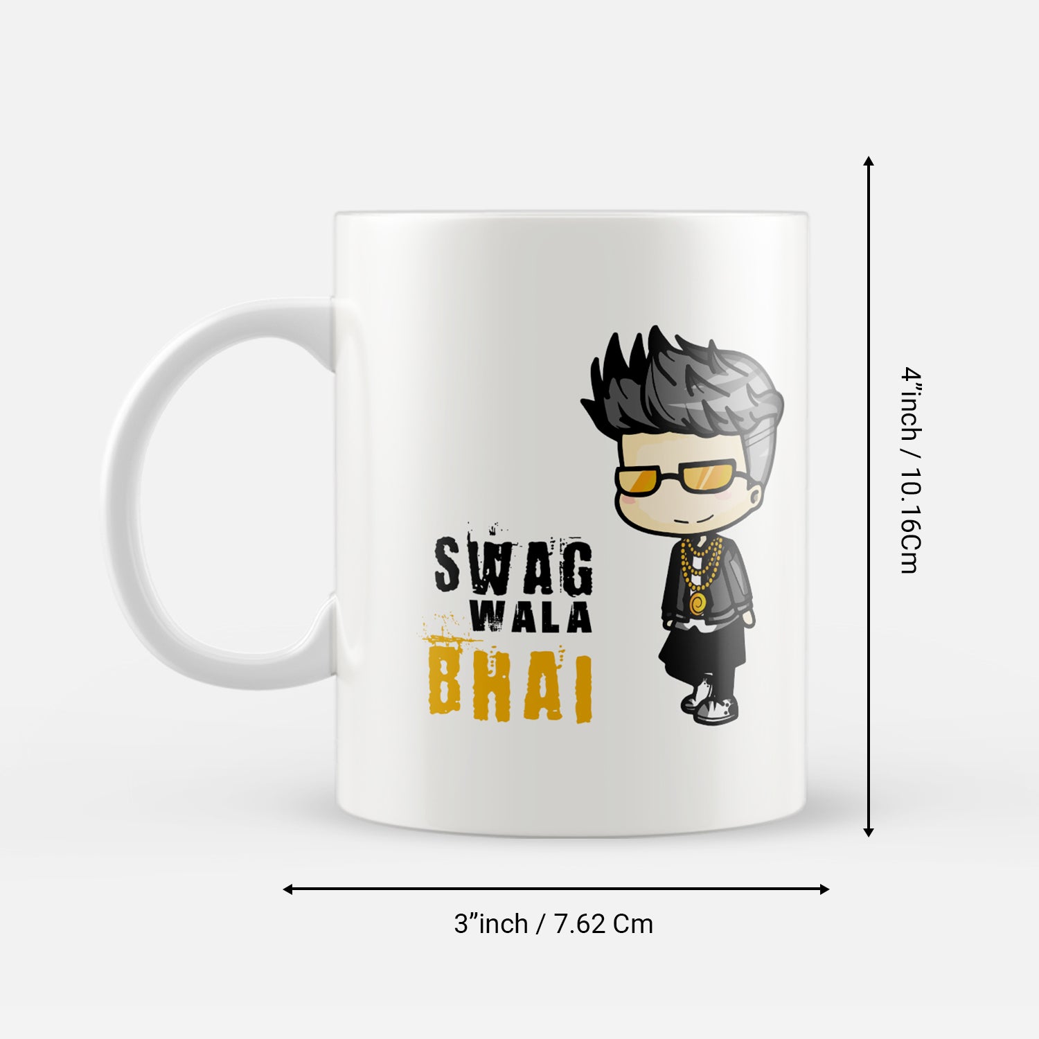 "Swag wala Bhai" Brother Ceramic Coffee/Tea Mug 3