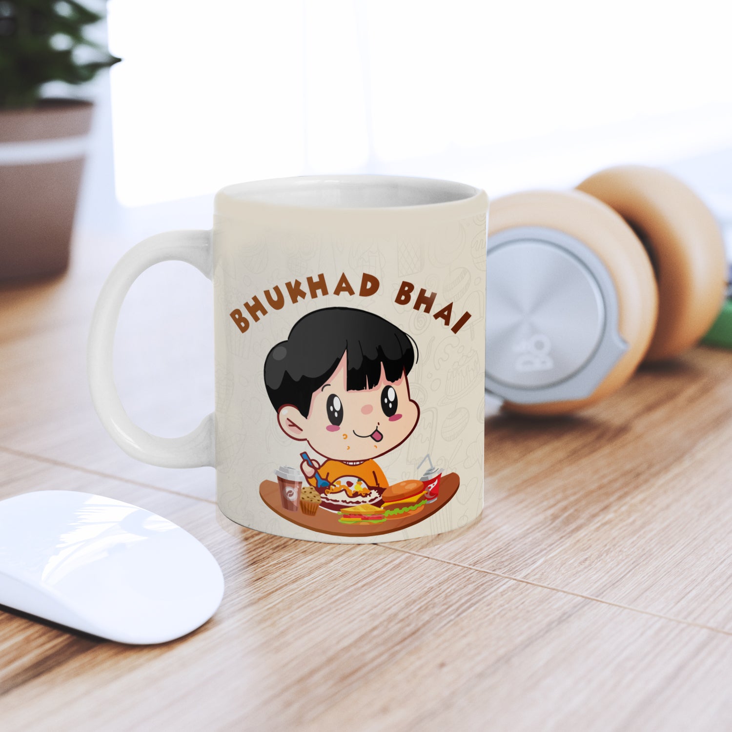 "Bhukhad Bhai" Brother Ceramic Coffee/Tea Mug