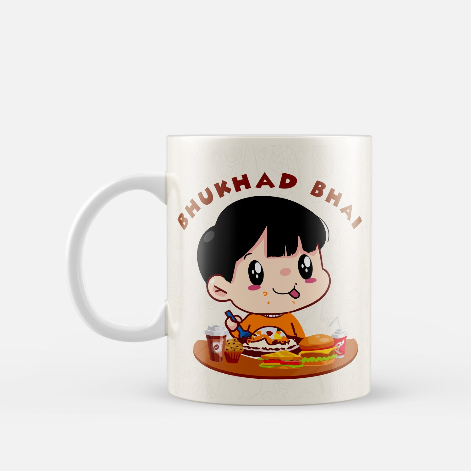 "Bhukhad Bhai" Brother Ceramic Coffee/Tea Mug 2