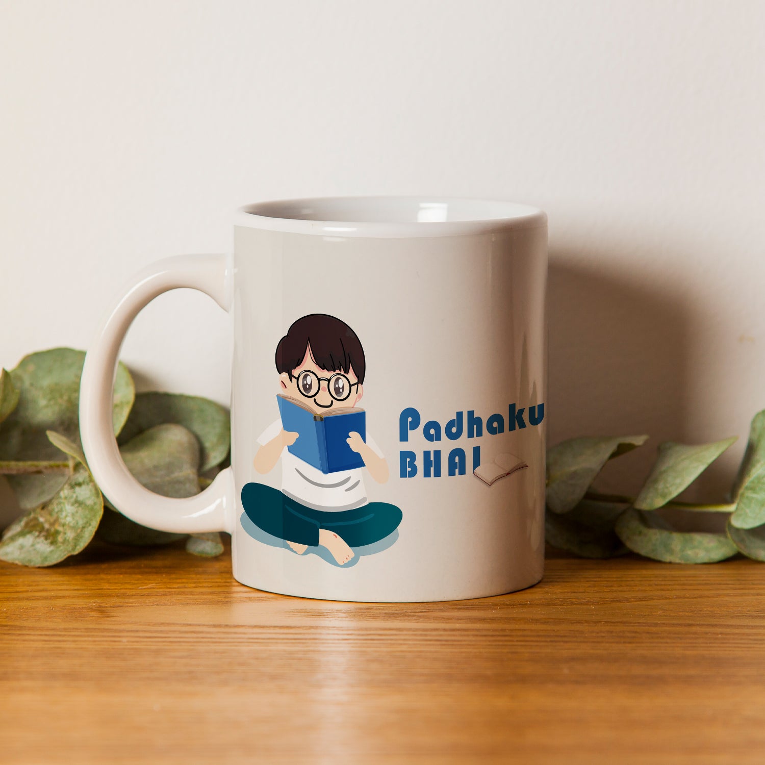"Padhaku Bhai" Brother Ceramic Coffee/Tea Mug 1