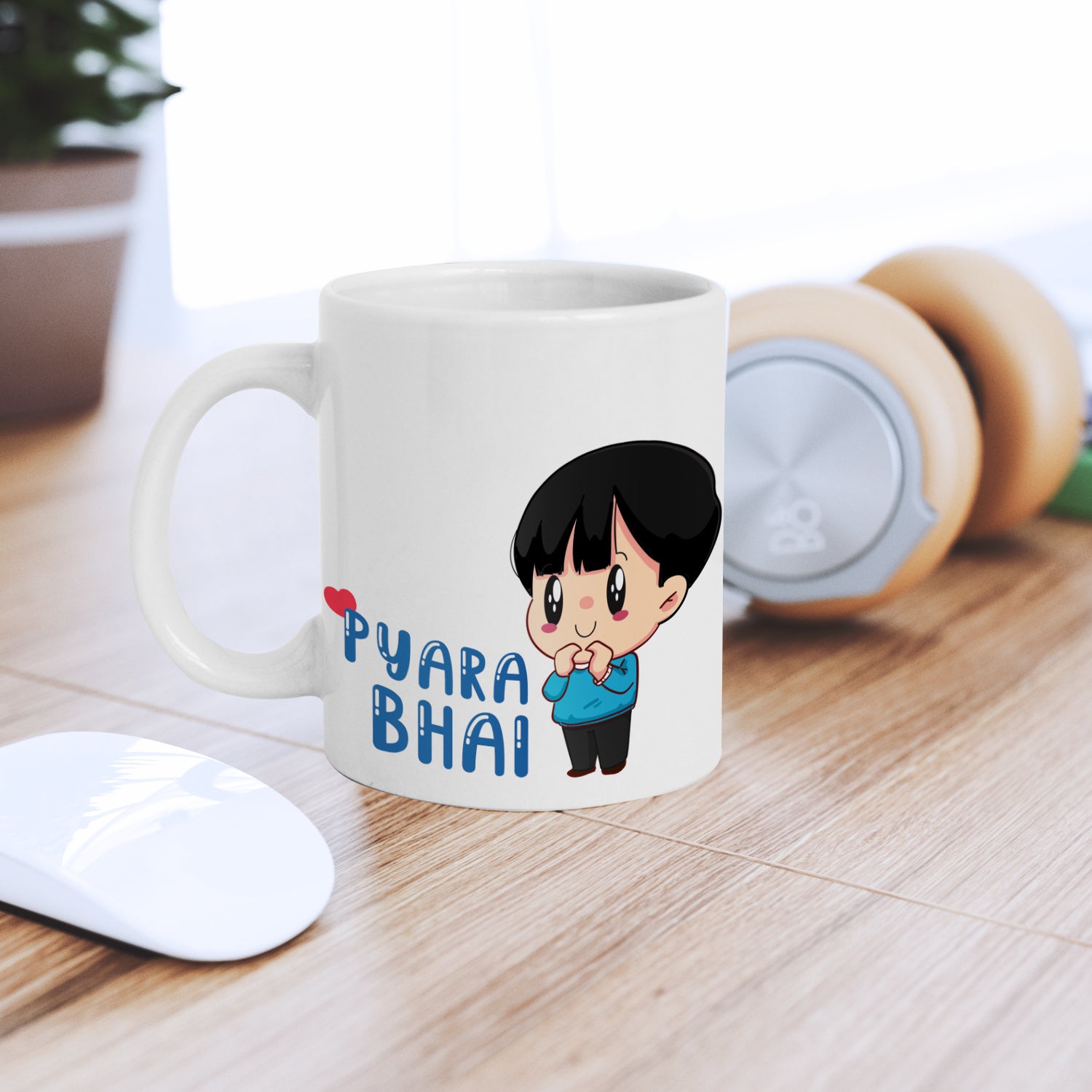"Pyara Bhai" Brother Ceramic Rakhi Theme Coffee/Tea Mug