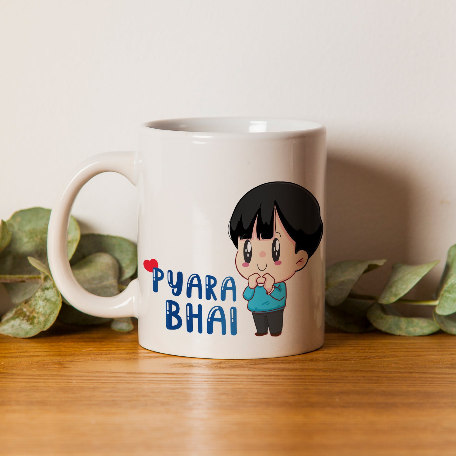 "Pyara Bhai" Brother Ceramic Rakhi Theme Coffee/Tea Mug 1