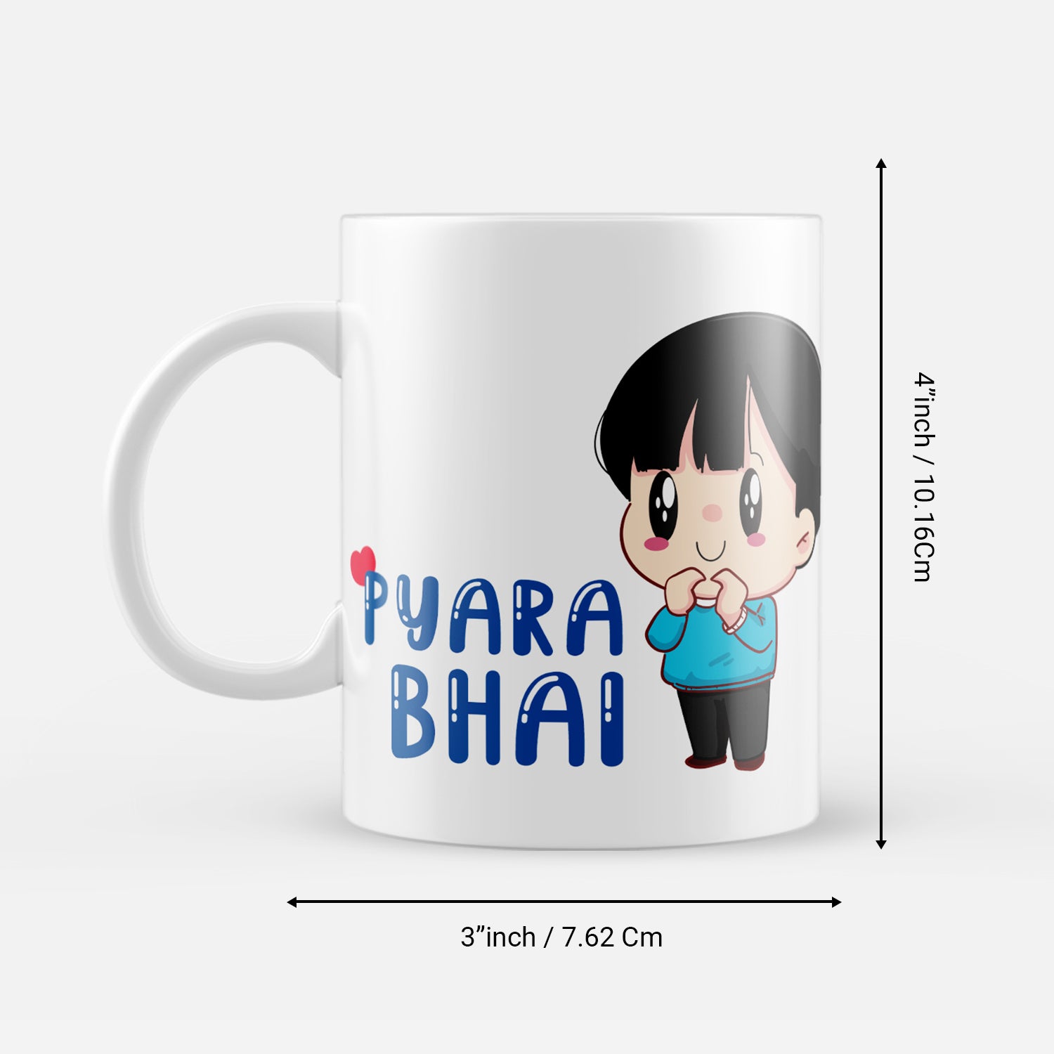 "Pyara Bhai" Brother Ceramic Rakhi Theme Coffee/Tea Mug 3
