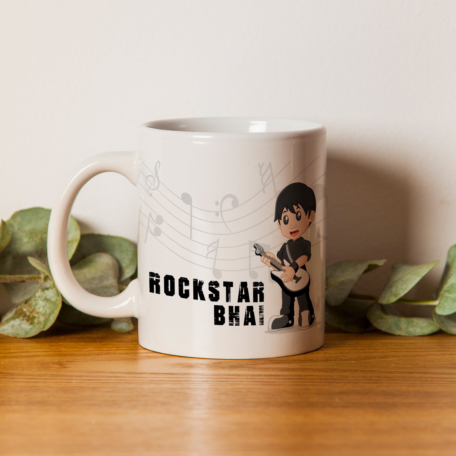 "Rockstar Bhai" Brother Ceramic Coffee/Tea Mug 1