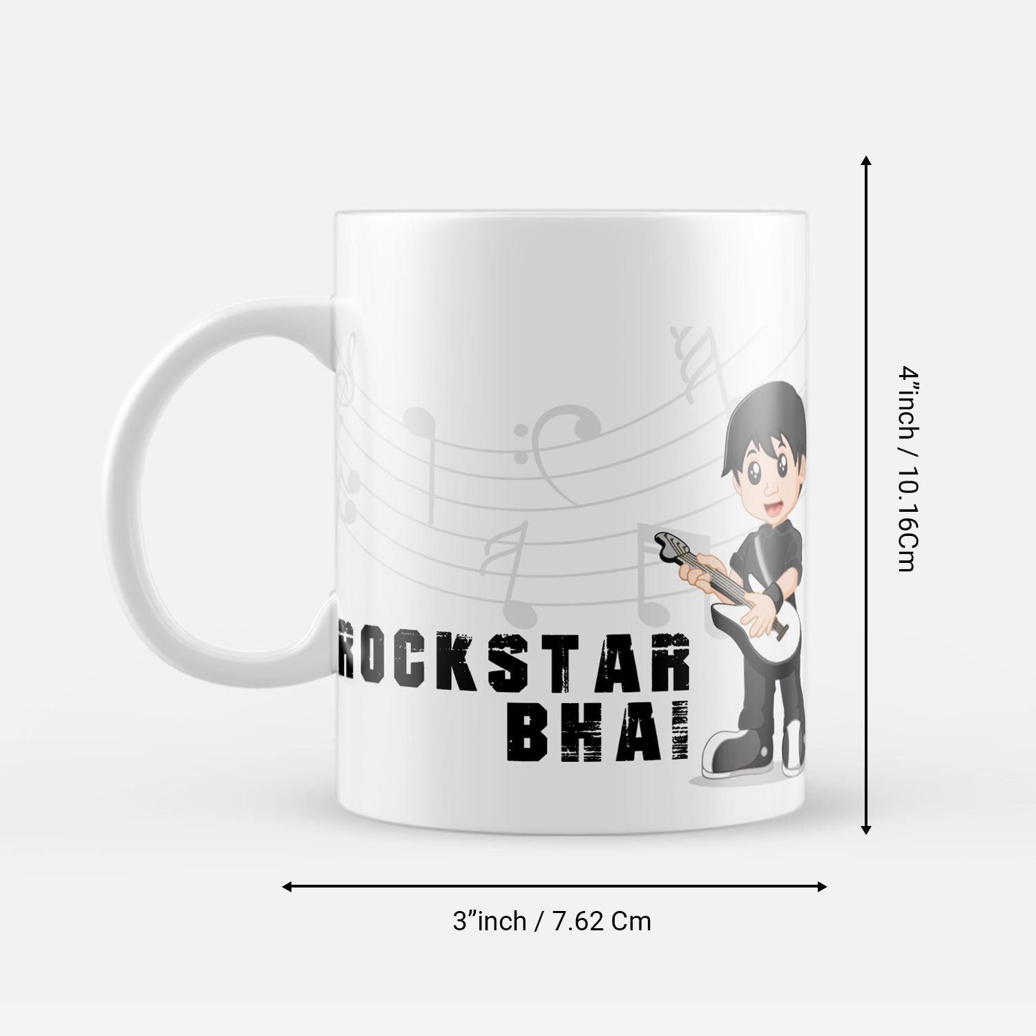 "Rockstar Bhai" Brother Ceramic Coffee/Tea Mug 3