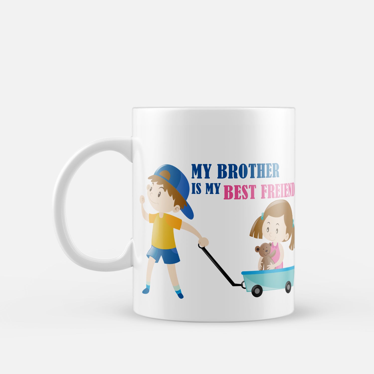 "My brother is my best friend" Brother Ceramic Coffee/Tea Mug 2