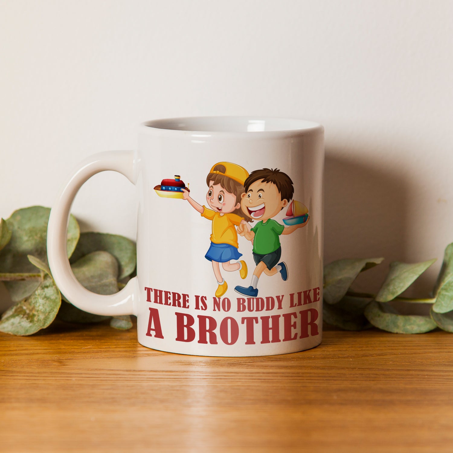"There is no buddy like A Brother" Rakhi Gift Ceramic Coffee/Tea Mug 1