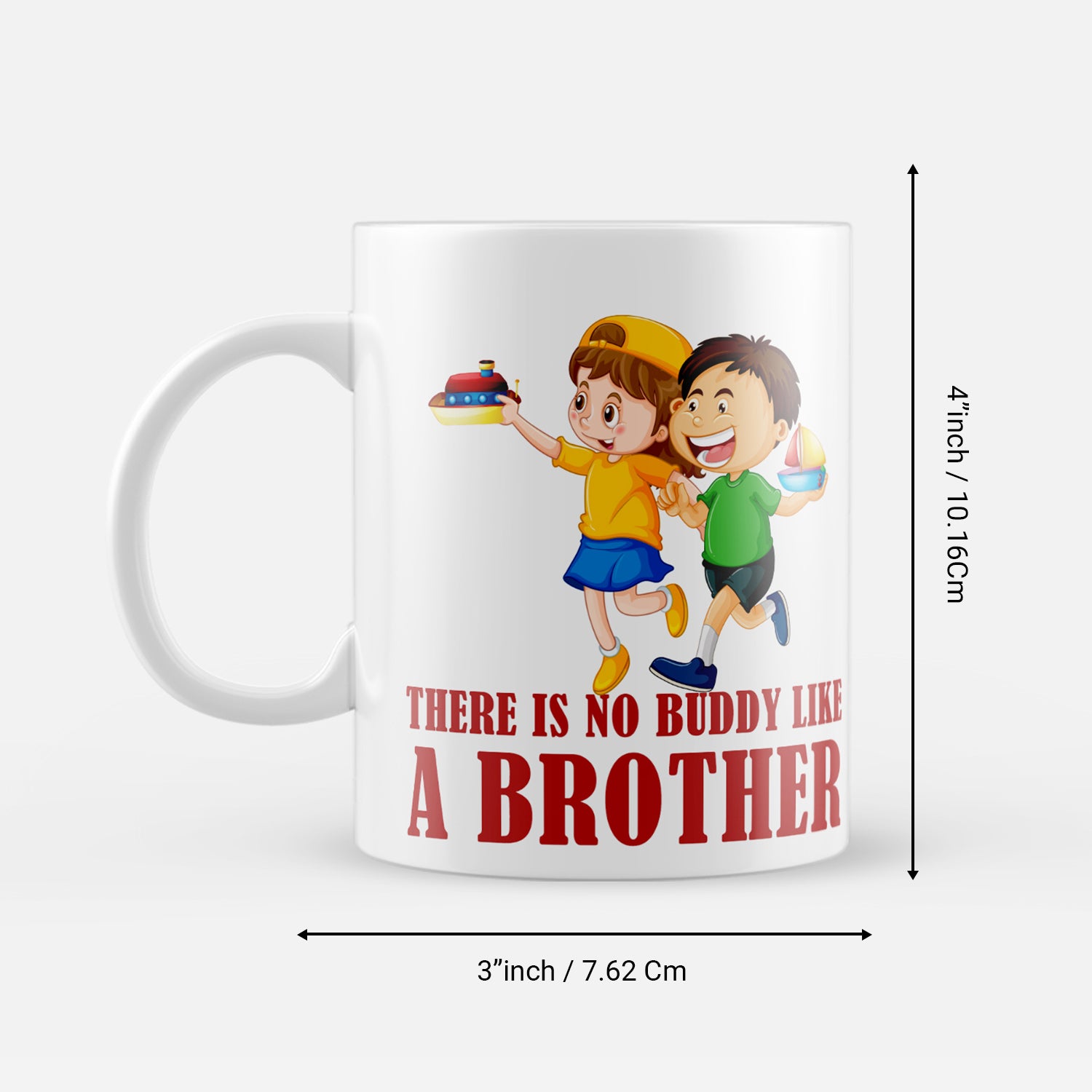 "There is no buddy like A Brother" Rakhi Gift Ceramic Coffee/Tea Mug 3