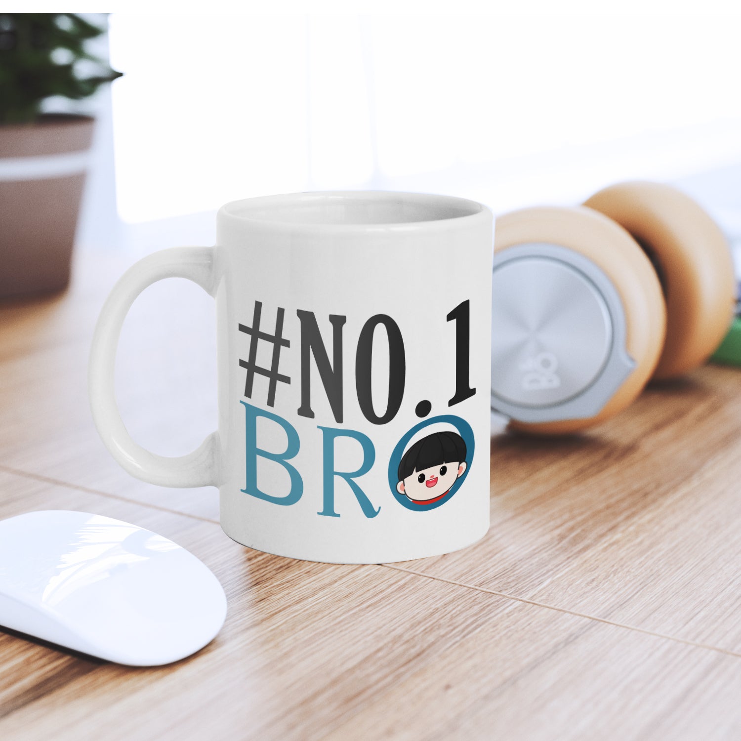 "NO 1 Bro" Brother Ceramic Coffee/Tea Mug
