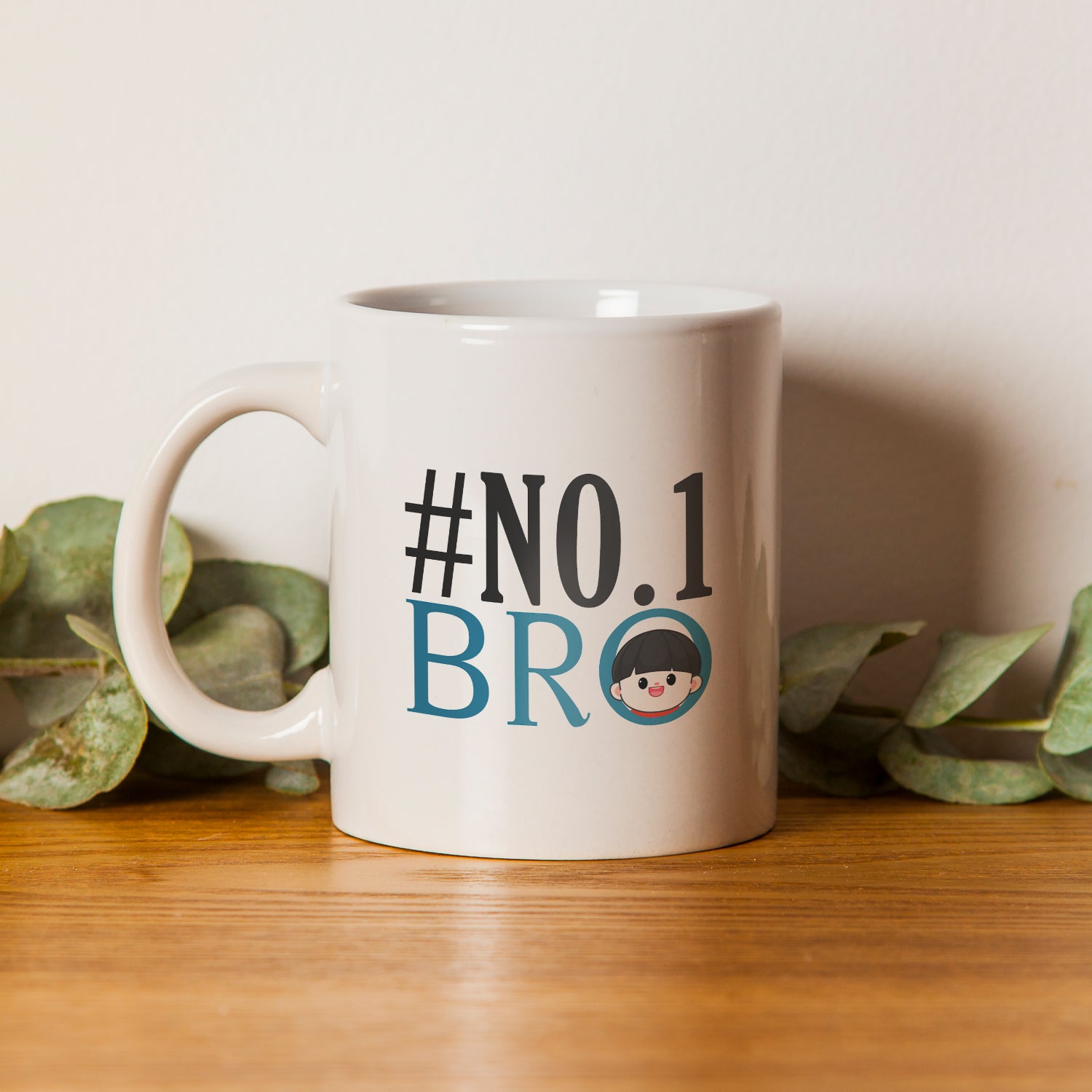 "NO 1 Bro" Brother Ceramic Coffee/Tea Mug 1