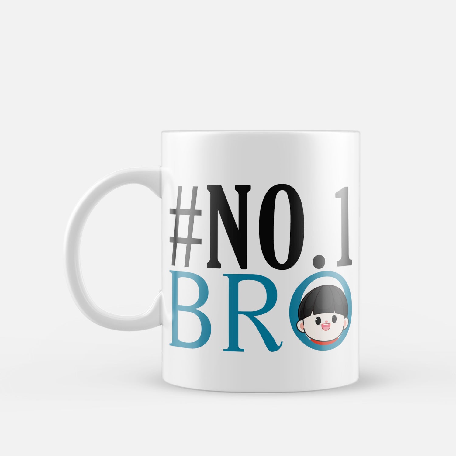 "NO 1 Bro" Brother Ceramic Coffee/Tea Mug 2