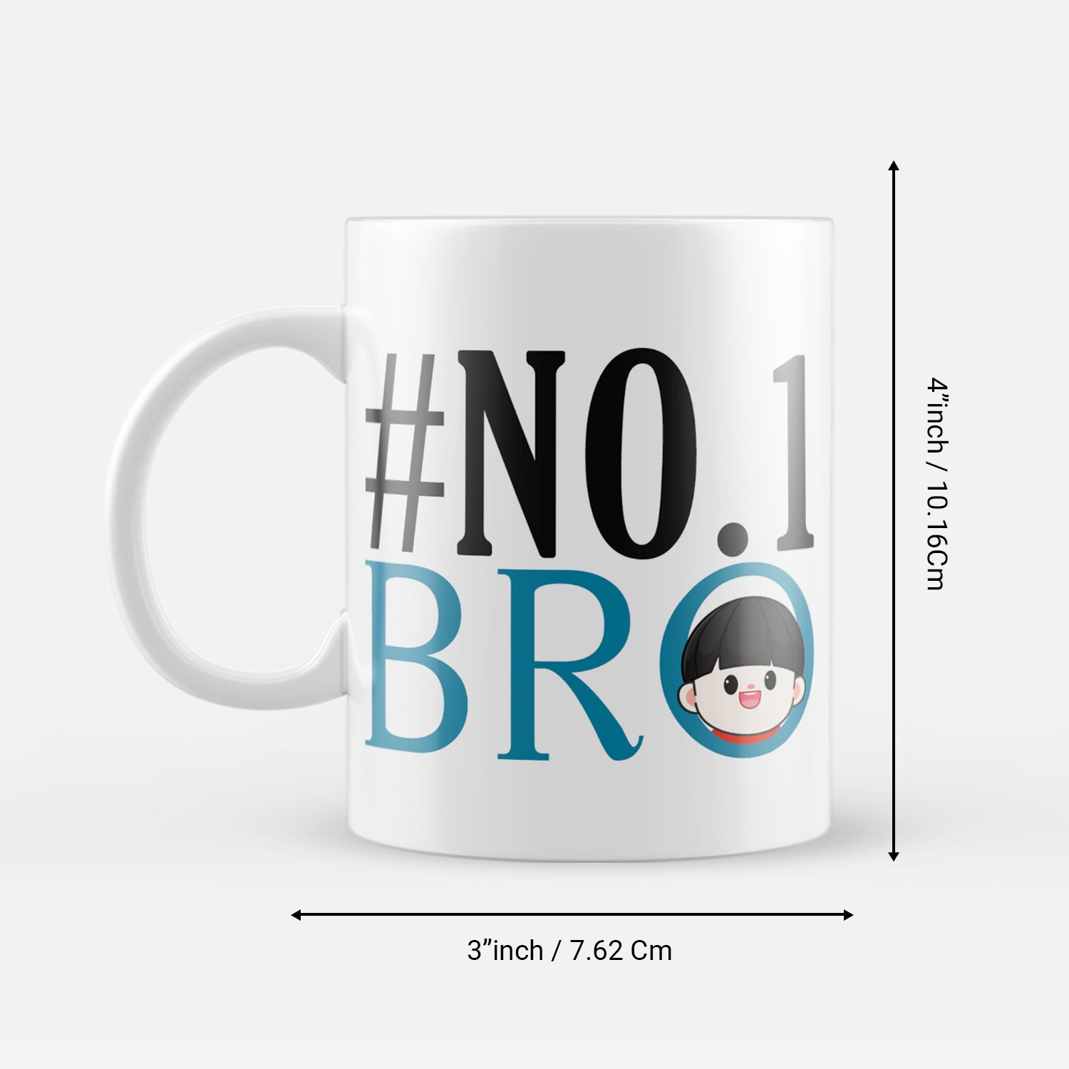 "NO 1 Bro" Brother Ceramic Coffee/Tea Mug 3