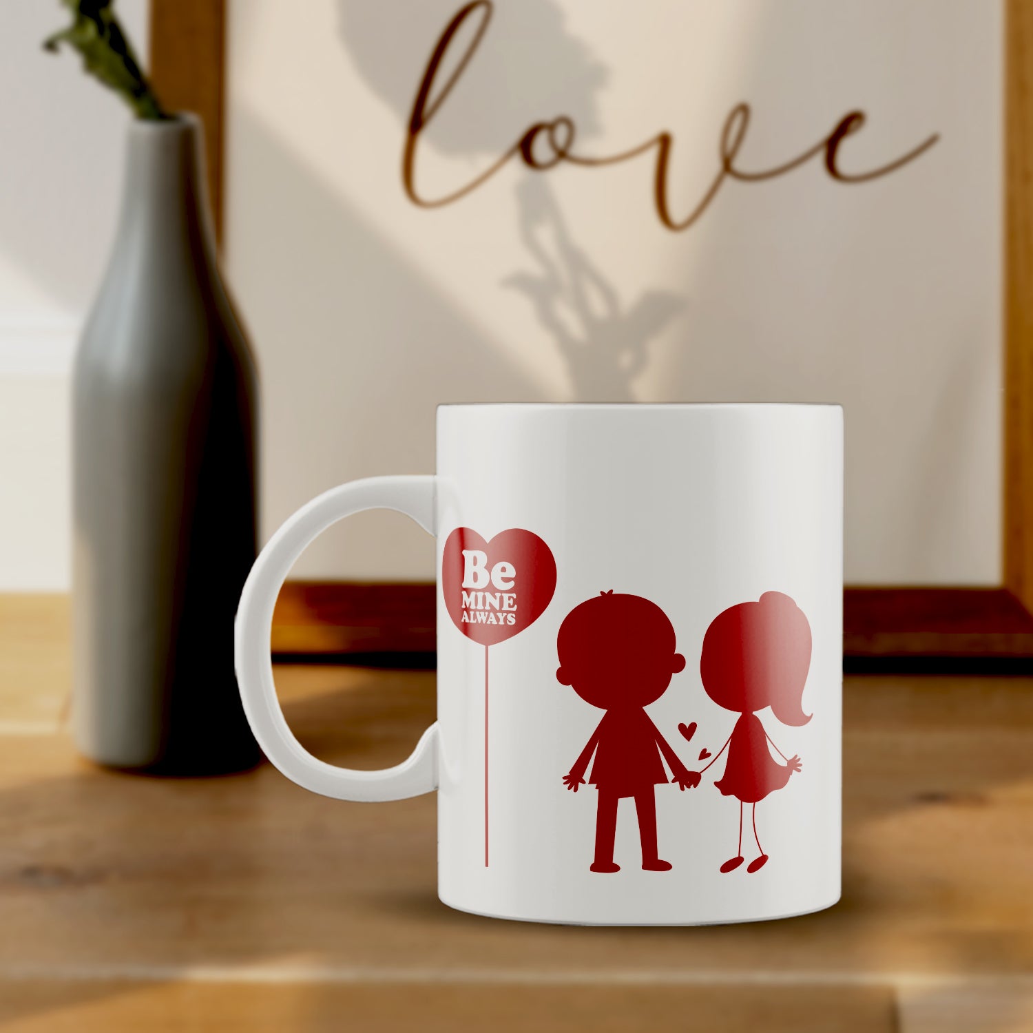 "Be Mine Always" Valentine Love theme Ceramic Coffee Mug 1