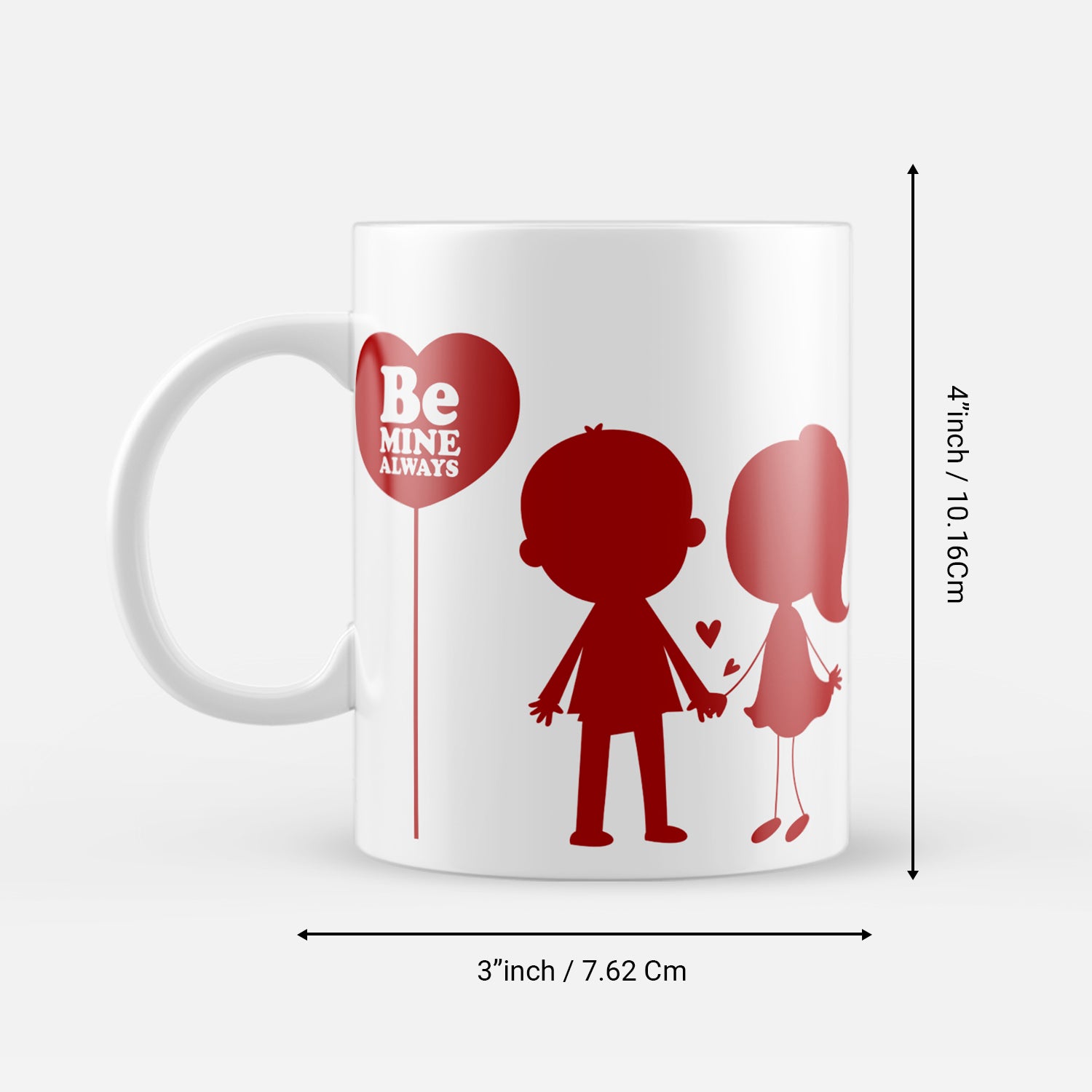"Be Mine Always" Valentine Love theme Ceramic Coffee Mug 3