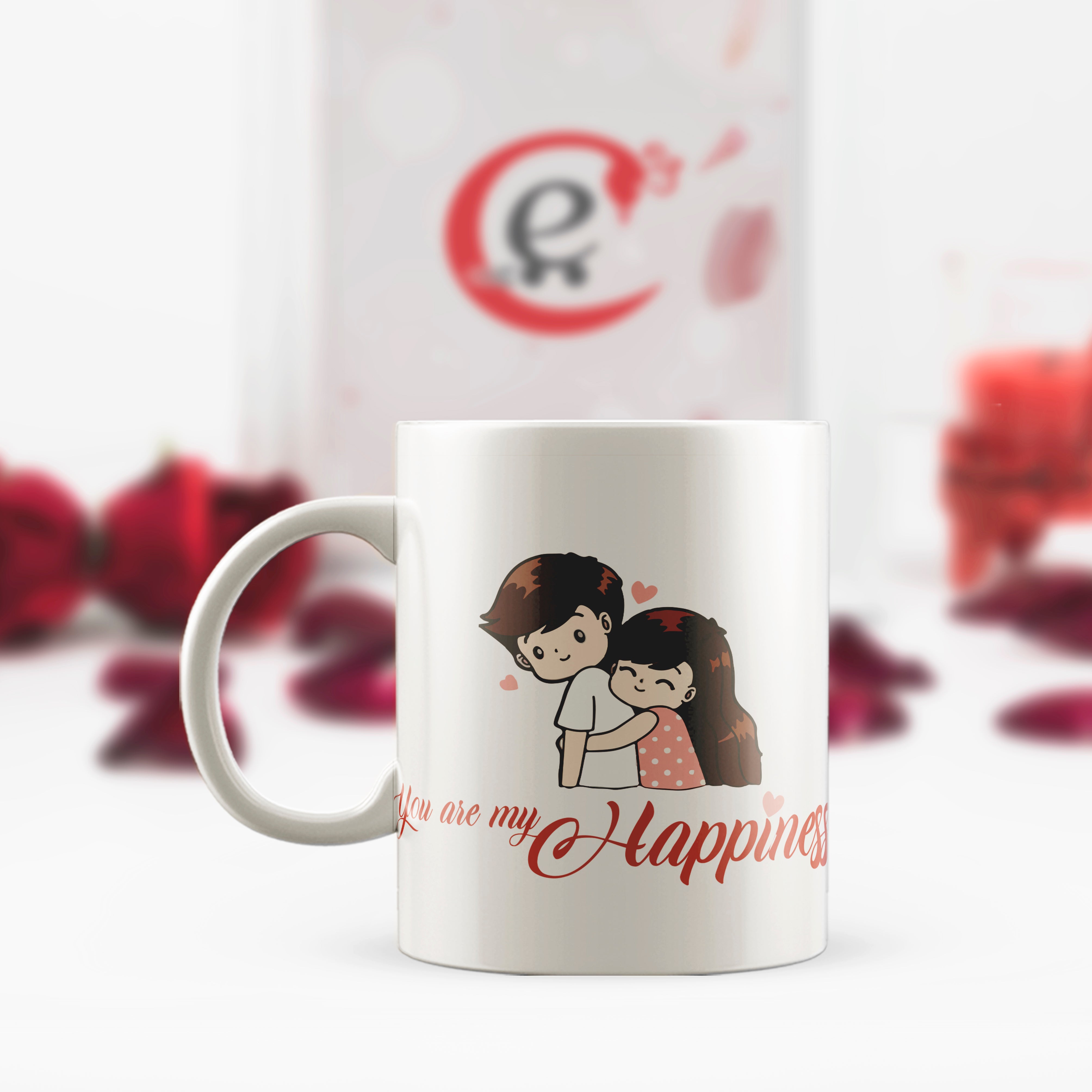 "You are My Happiness" Valentine Love theme Ceramic Coffee Mug
