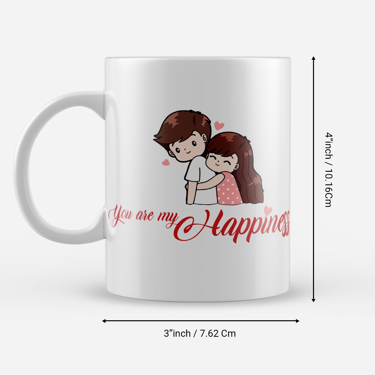 "You are My Happiness" Valentine Love theme Ceramic Coffee Mug 3