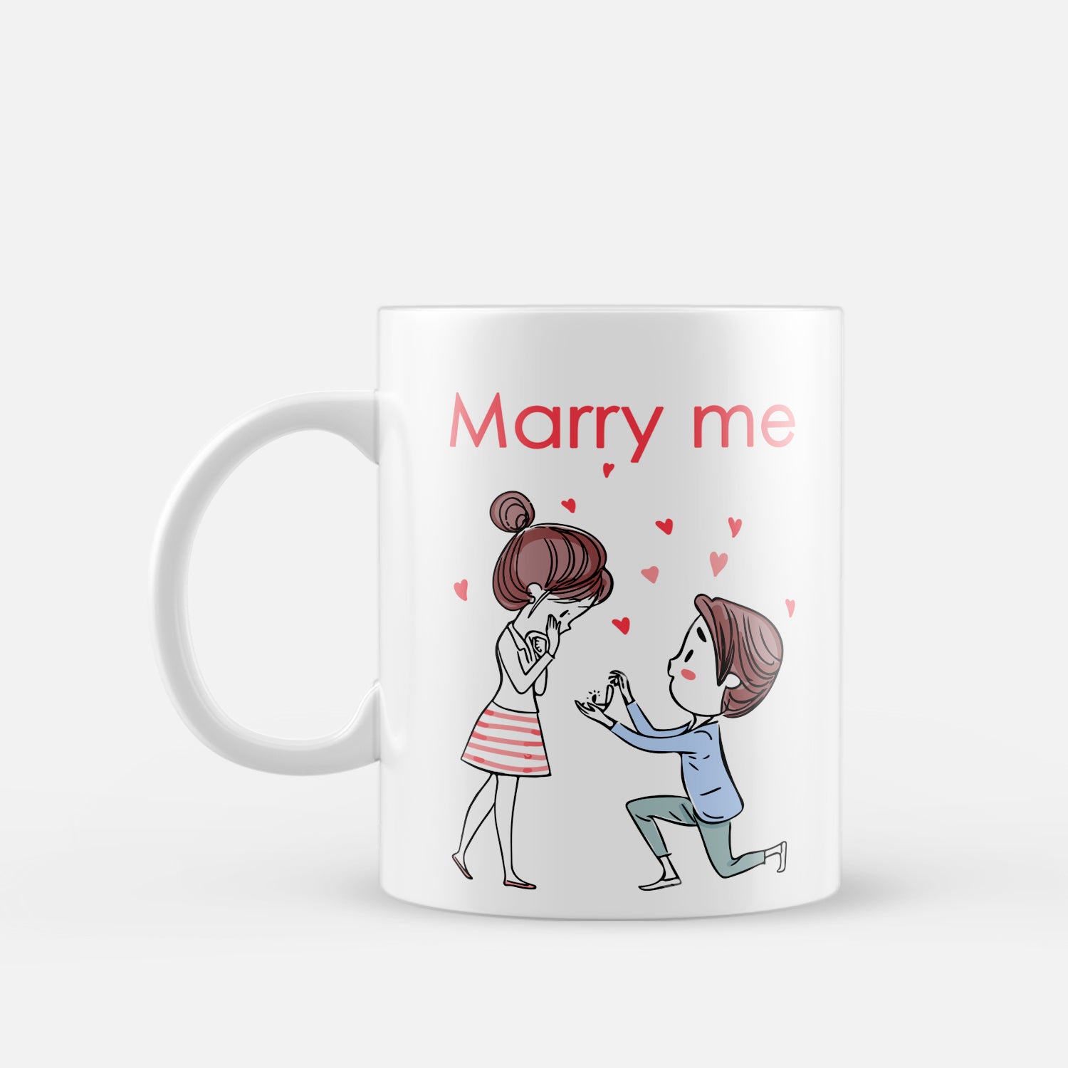 "Marry Me" Valentine Love theme Ceramic Coffee Mug 2