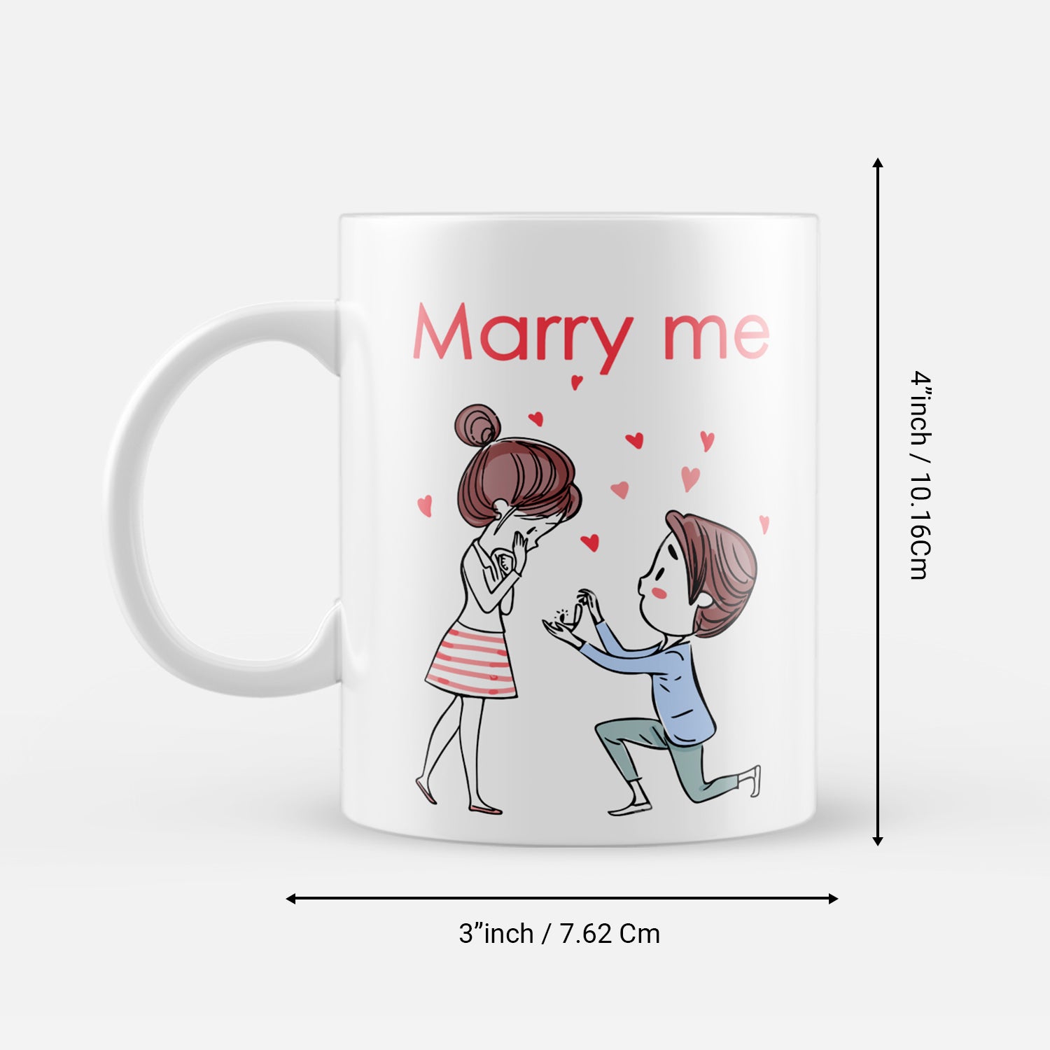 "Marry Me" Valentine Love theme Ceramic Coffee Mug 3