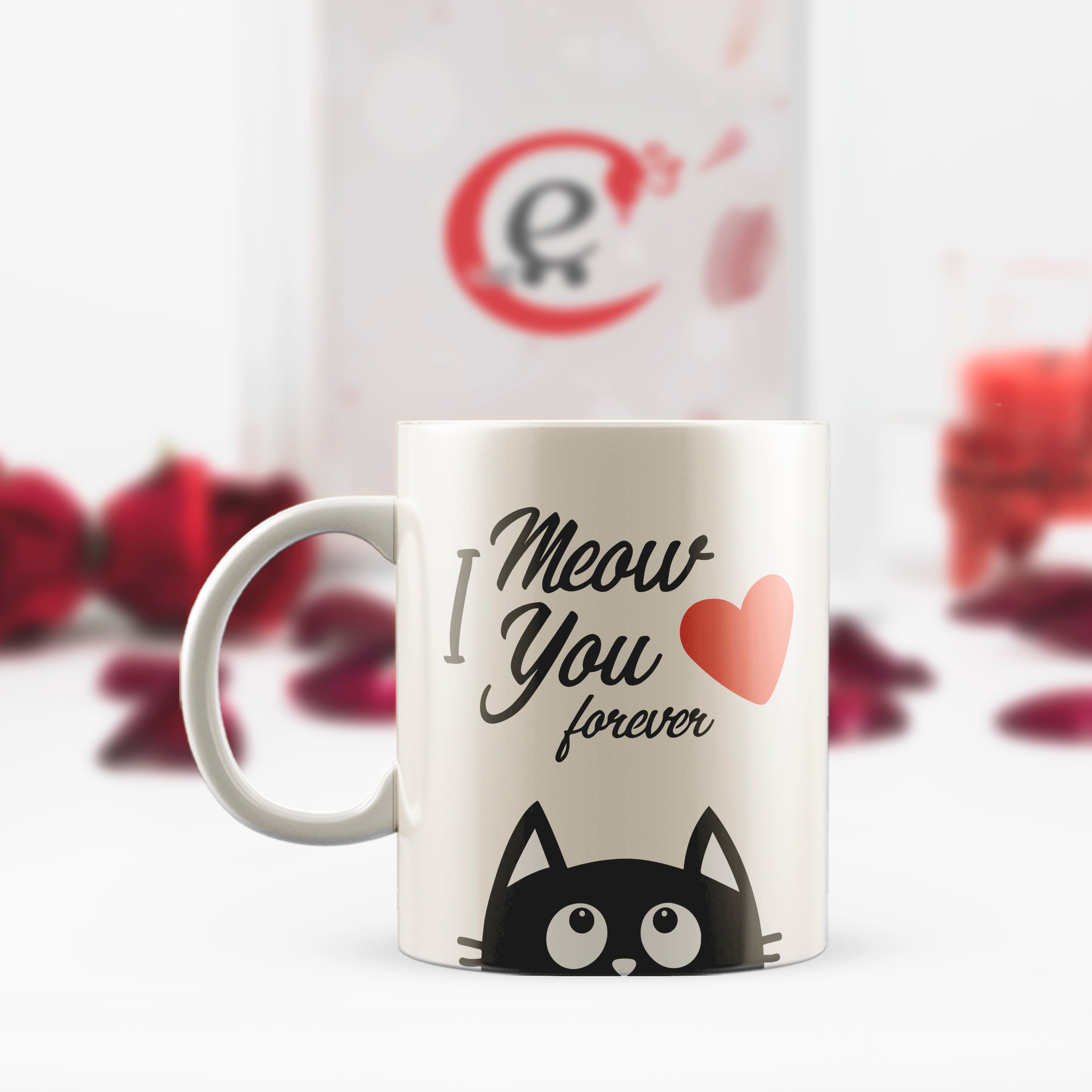 "I Meow you Forever" Valentine Love theme Ceramic Coffee Mug