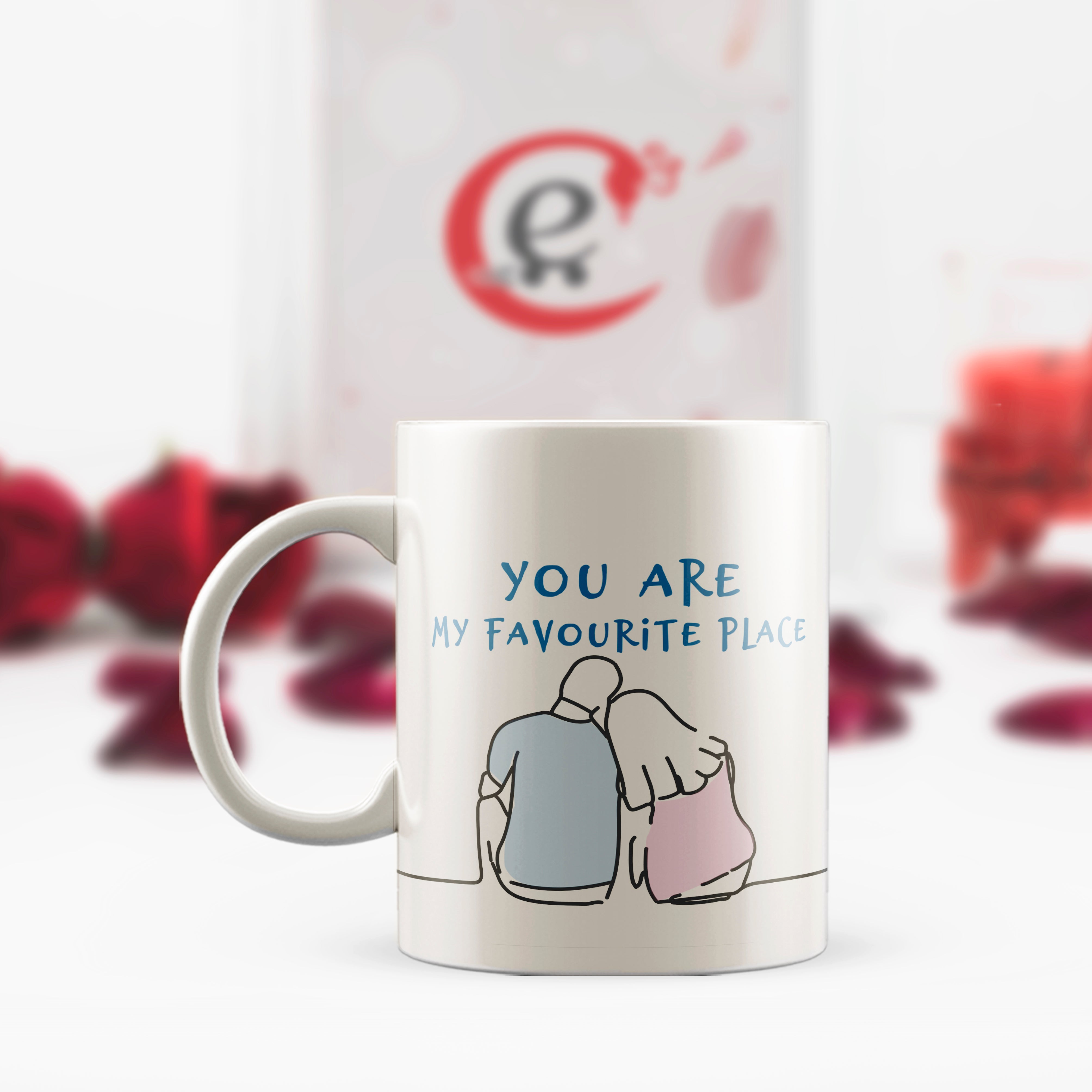 "You are my favourite place" Valentine Love theme Ceramic Coffee Mug