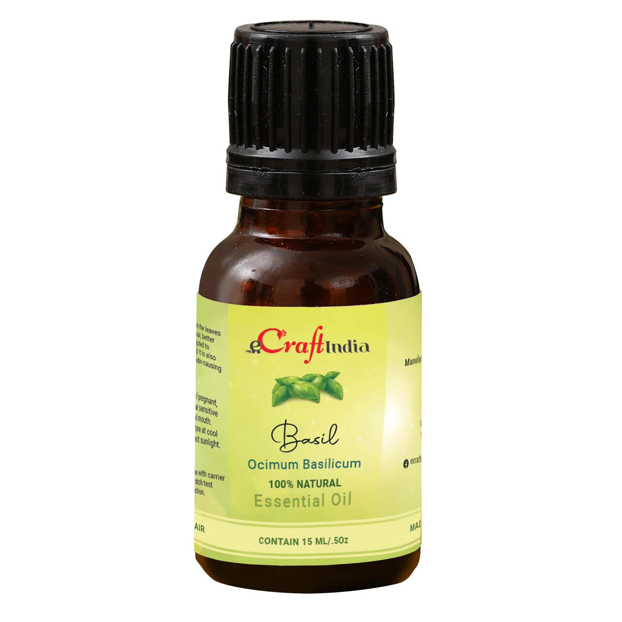 Basil 100% 15ML Natural Essential Oil for Skin & Hair 2