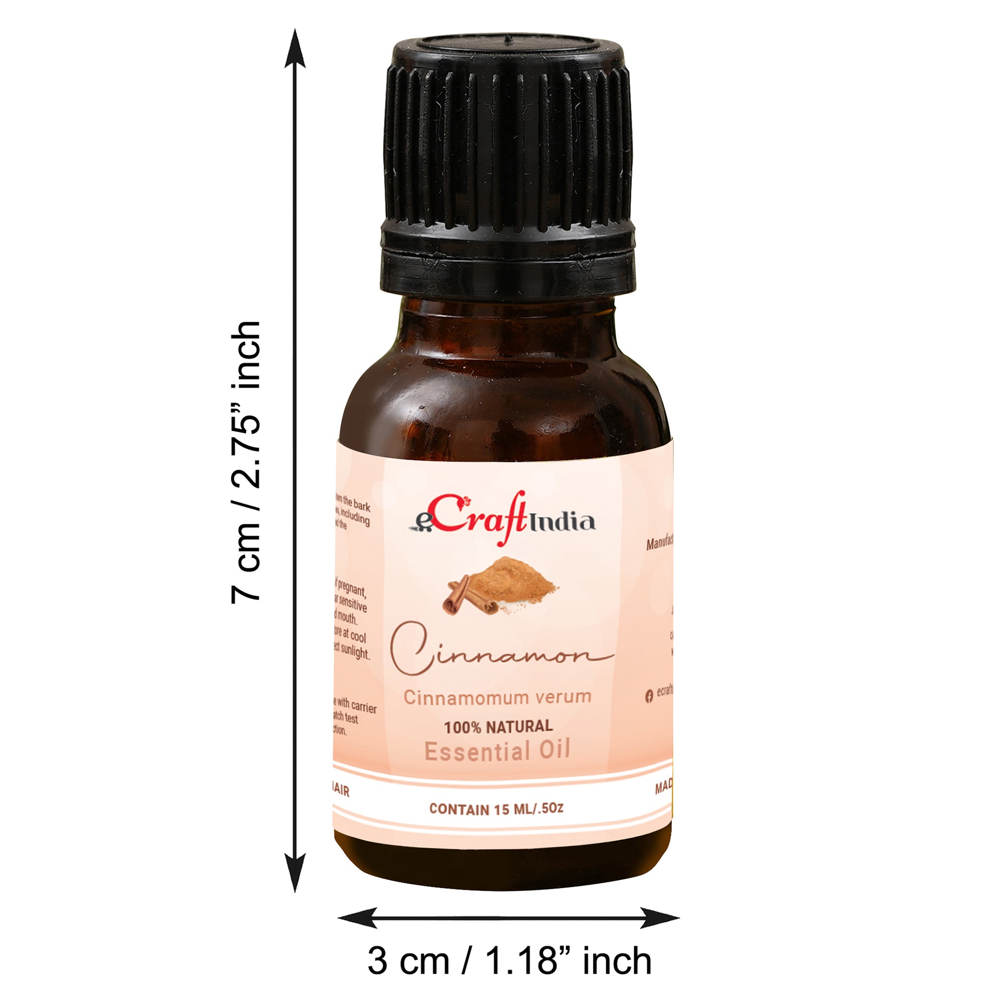 Cinnamon 100% 15ML Natural Essential Oil for Skin & Hair 3
