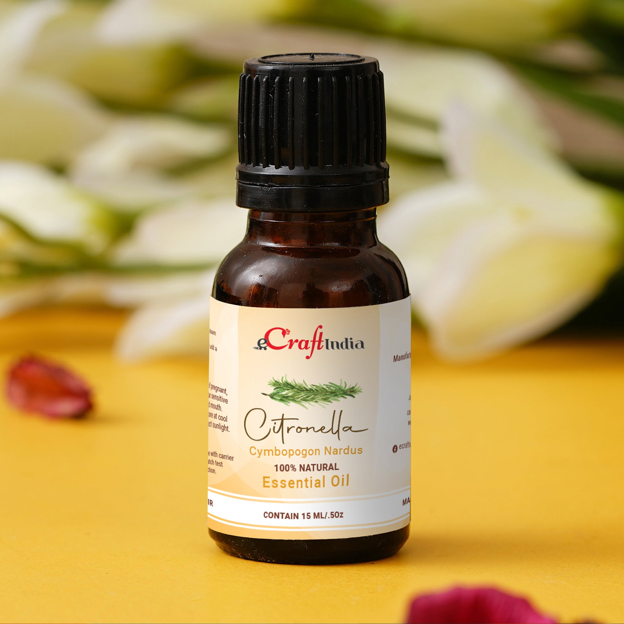 Citronella 100% 15ML Natural Essential Oil for Skin & Hair 1
