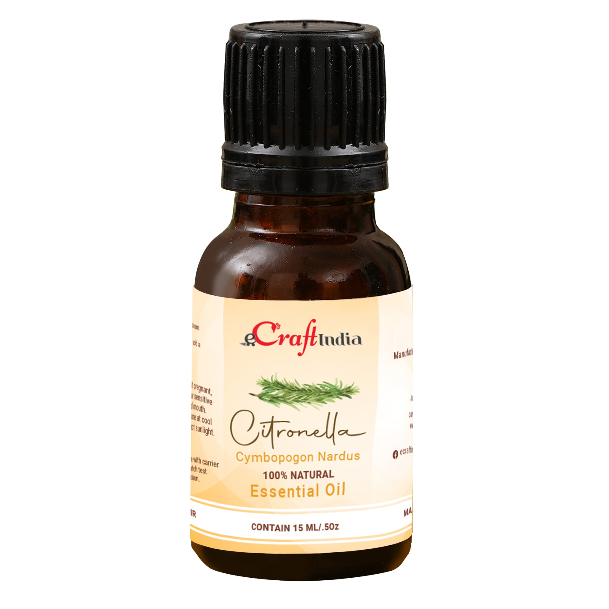 Citronella 100% 15ML Natural Essential Oil for Skin & Hair 2