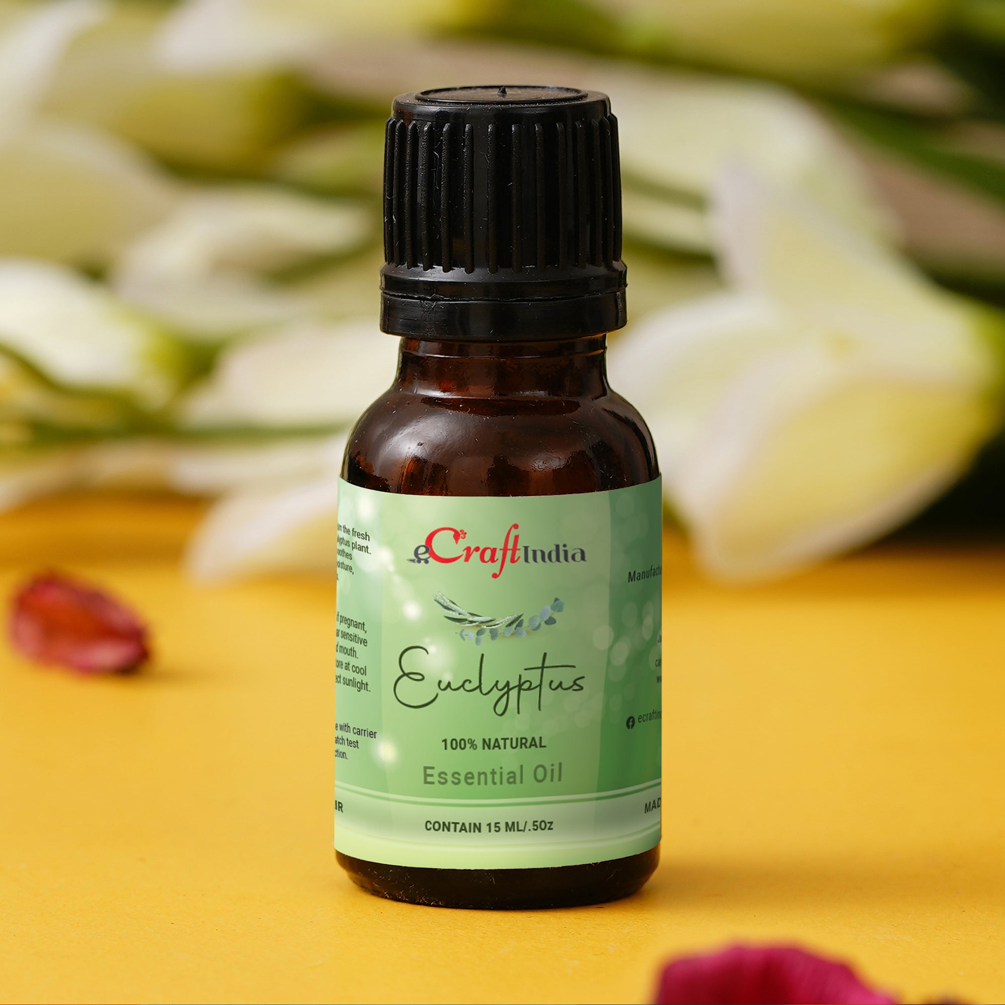 Eucalyptus 100% 15ML Natural Essential Oil for Skin & Hair 1