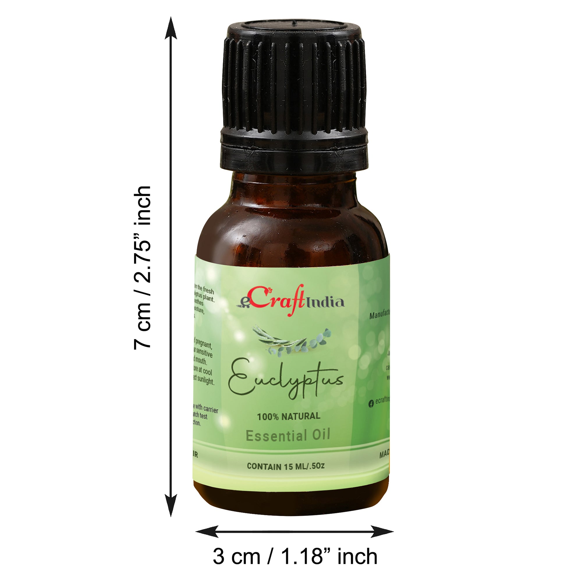 Eucalyptus 100% 15ML Natural Essential Oil for Skin & Hair 3