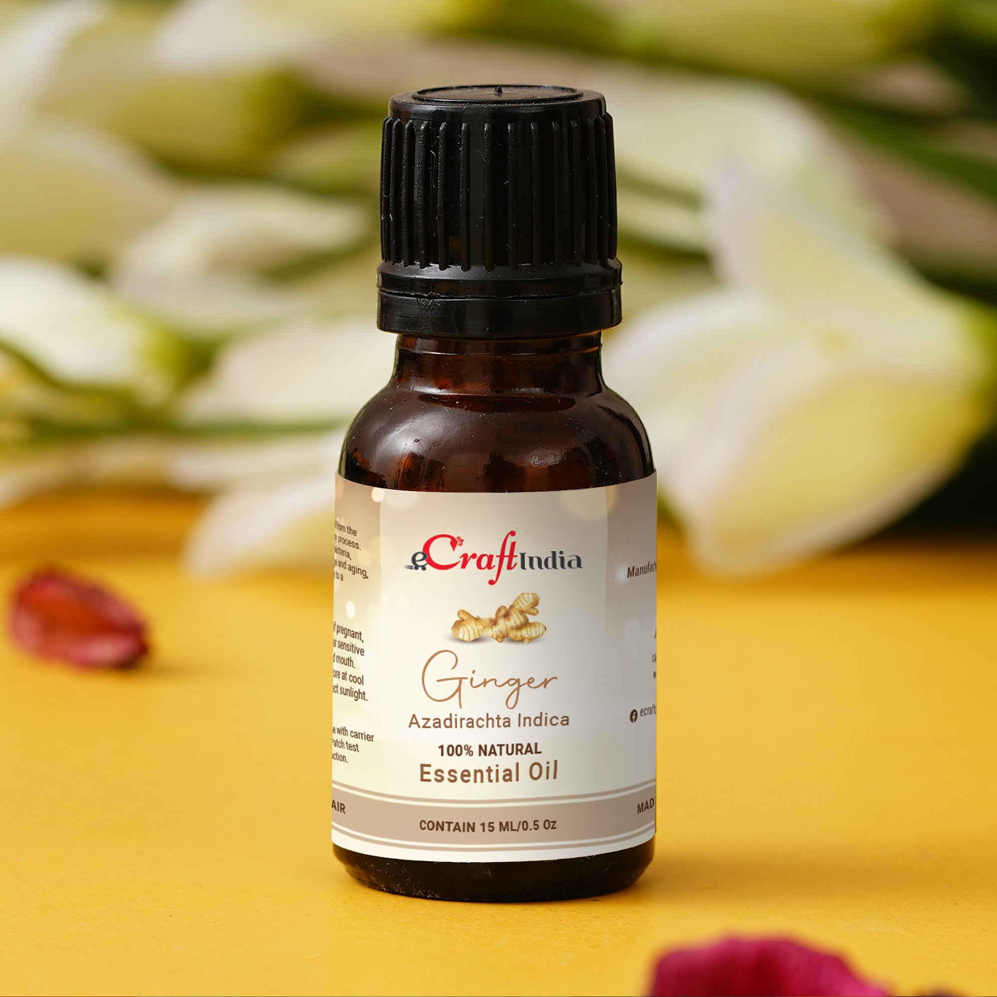 Ginger 100% 15ML Natural Essential Oil for Skin & Hair 1