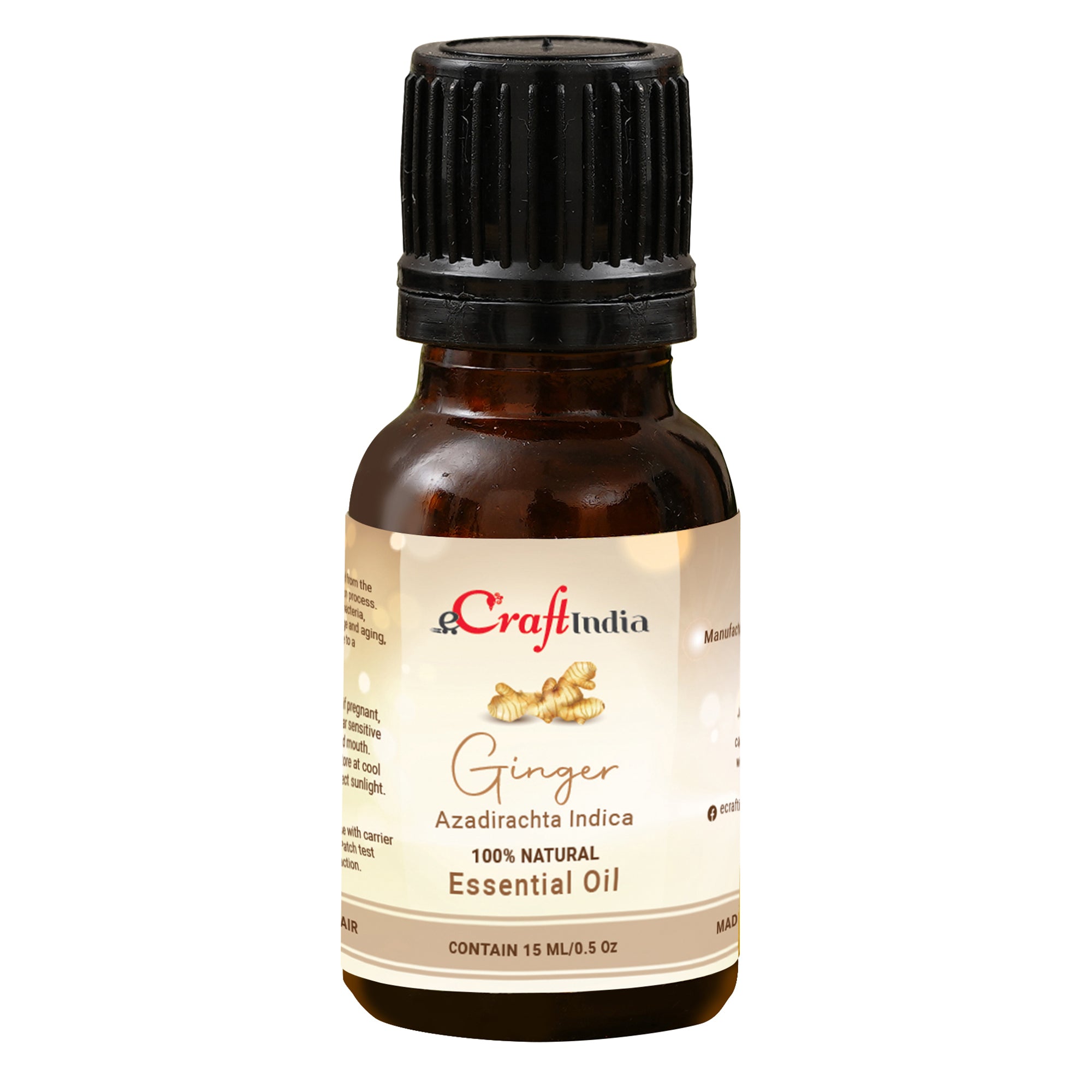 Ginger 100% 15ML Natural Essential Oil for Skin & Hair 2